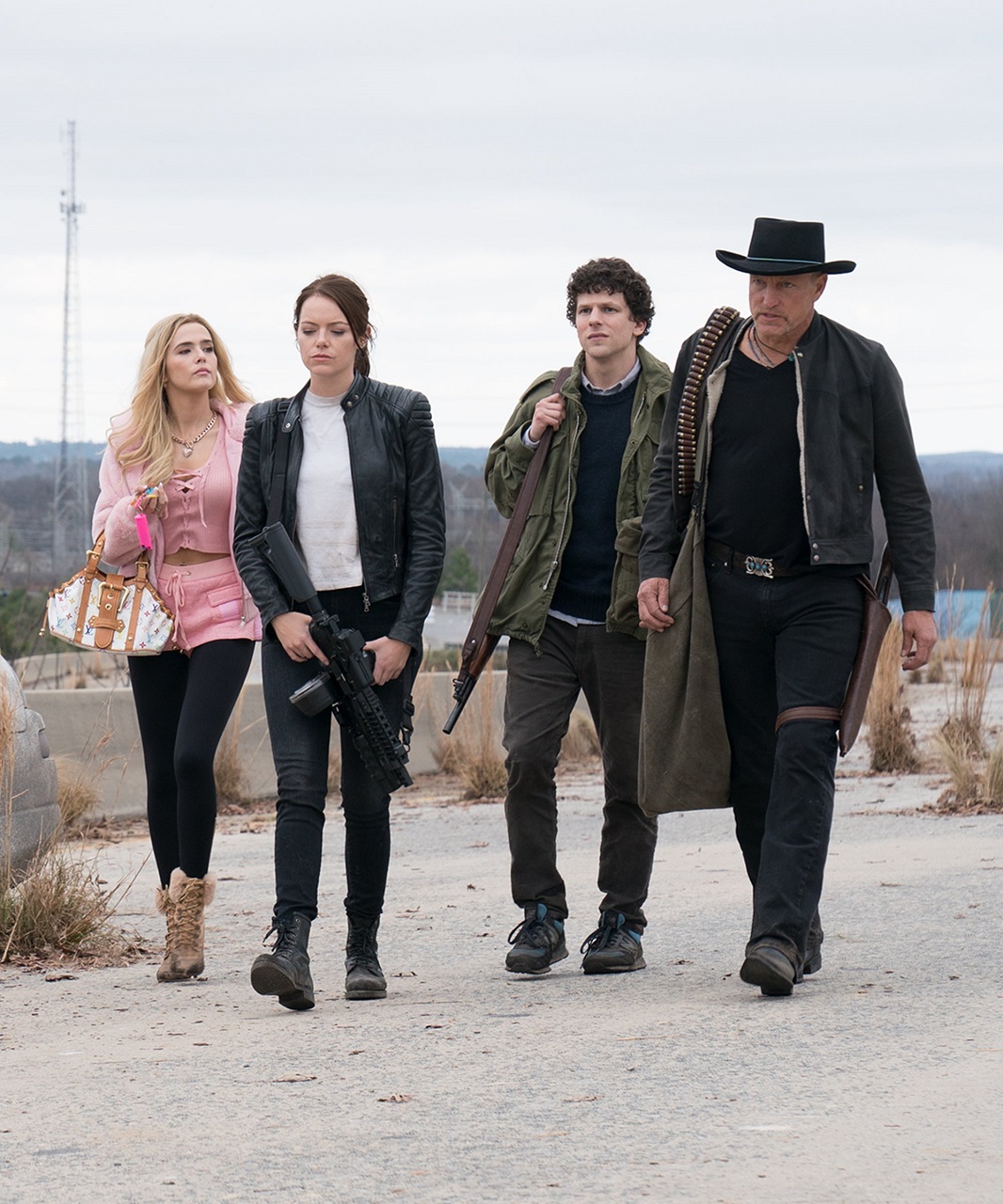 Zombieland Double Tap Movies People Group Of People Emma Stone Zoey Deutch Jesse Eisenberg Woody Har 1066x1280
