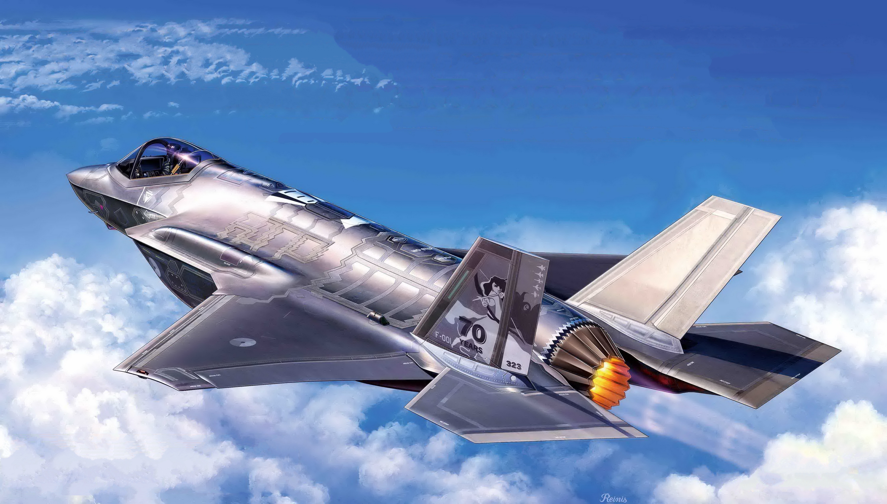 Aircraft Military Sky Flying Army 3000x1704