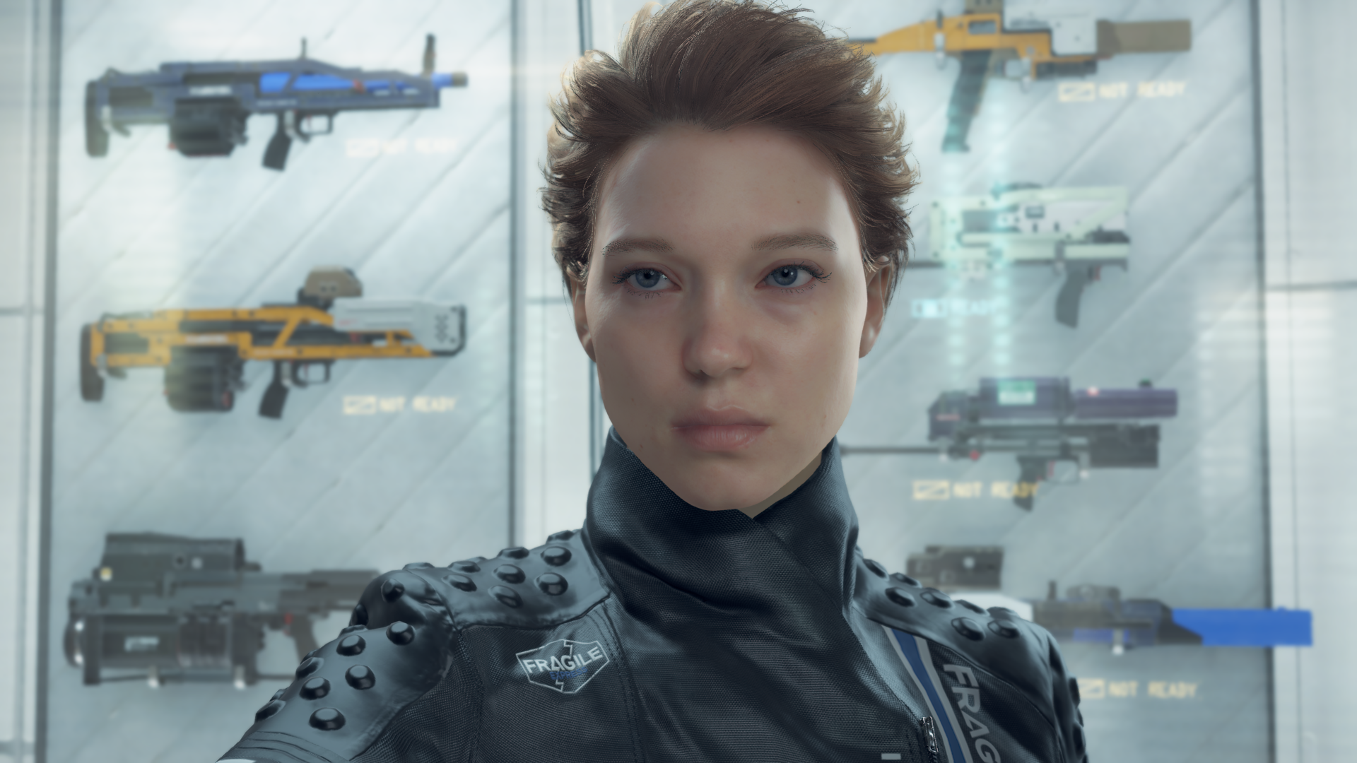 Kojima Productions Death Stranding Video Games CGi Video Game Characters Lea Seydoux Video Game Girl 1920x1080