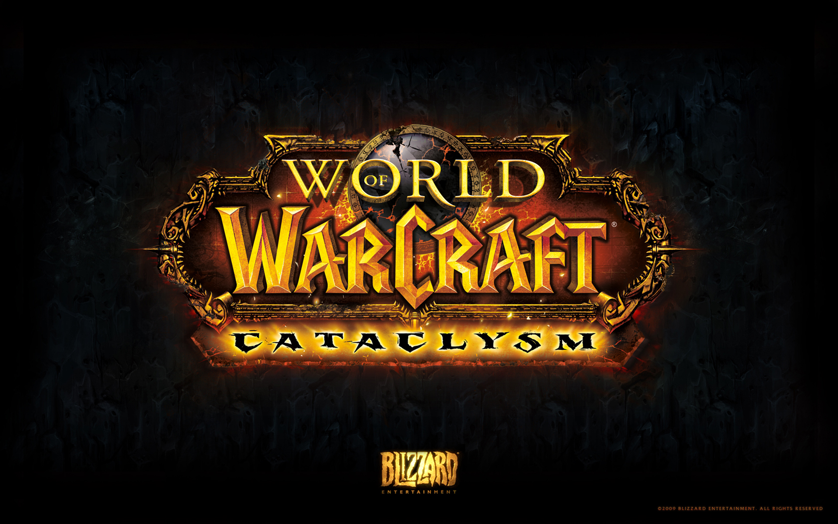 World Of Warcraft Cataclysm World Of Warcraft Video Games Logo Video Game Art 1680x1050