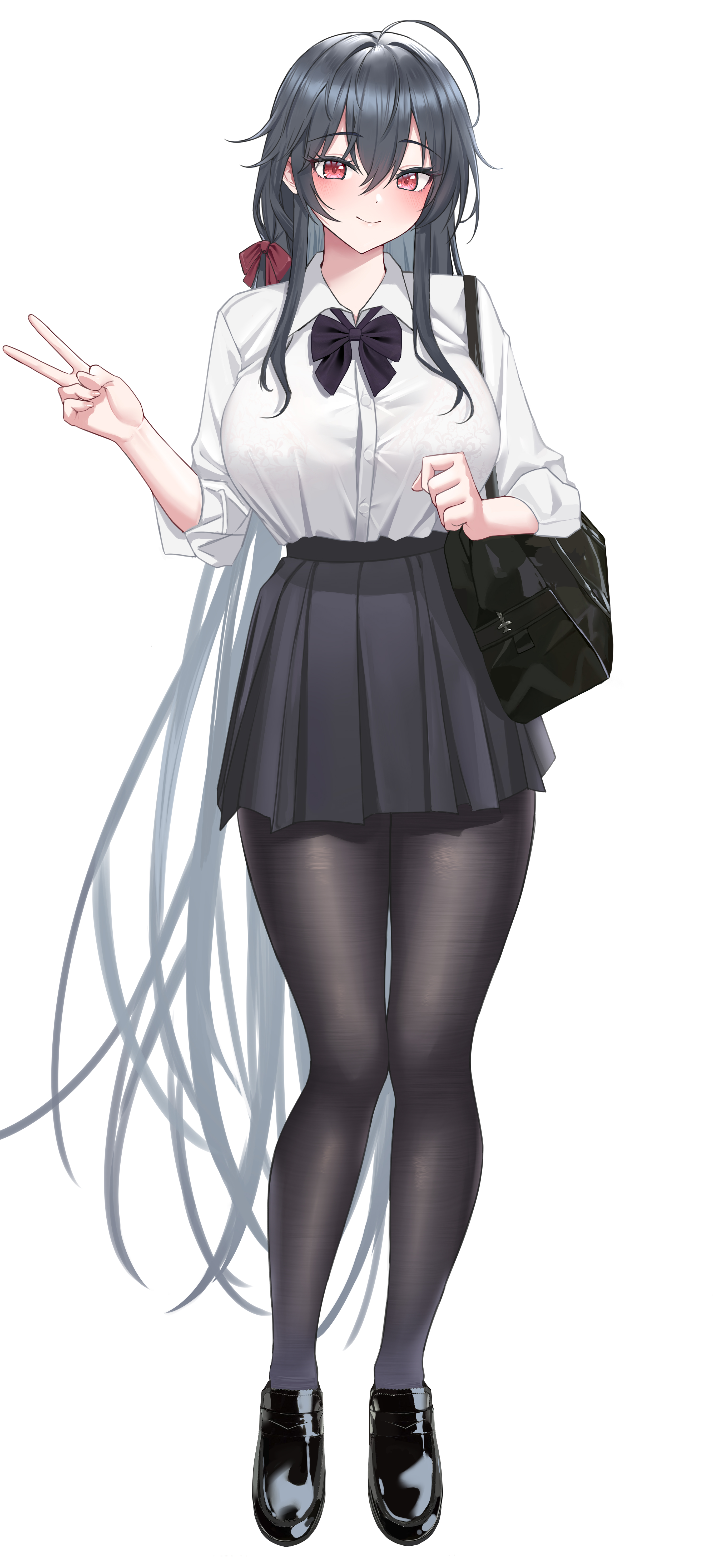 Anime Anime Girls Azur Lane Taihou Azur Lane Long Hair Black Hair Solo Artwork Digital Art Fan Art S 2750x5953