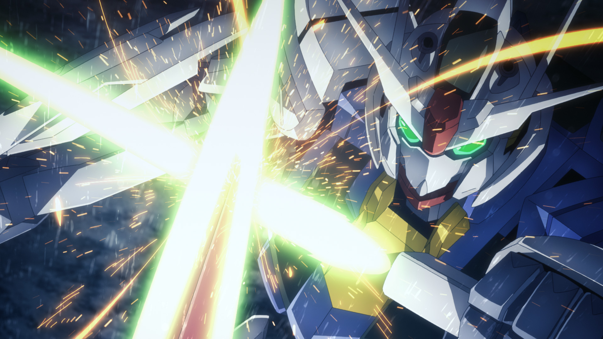 Anime Anime Screenshot Gundam Mechs Mobile Suit Gundam THE WiTCH FROM MERCURY Gundam Aerial Artwork  1920x1080