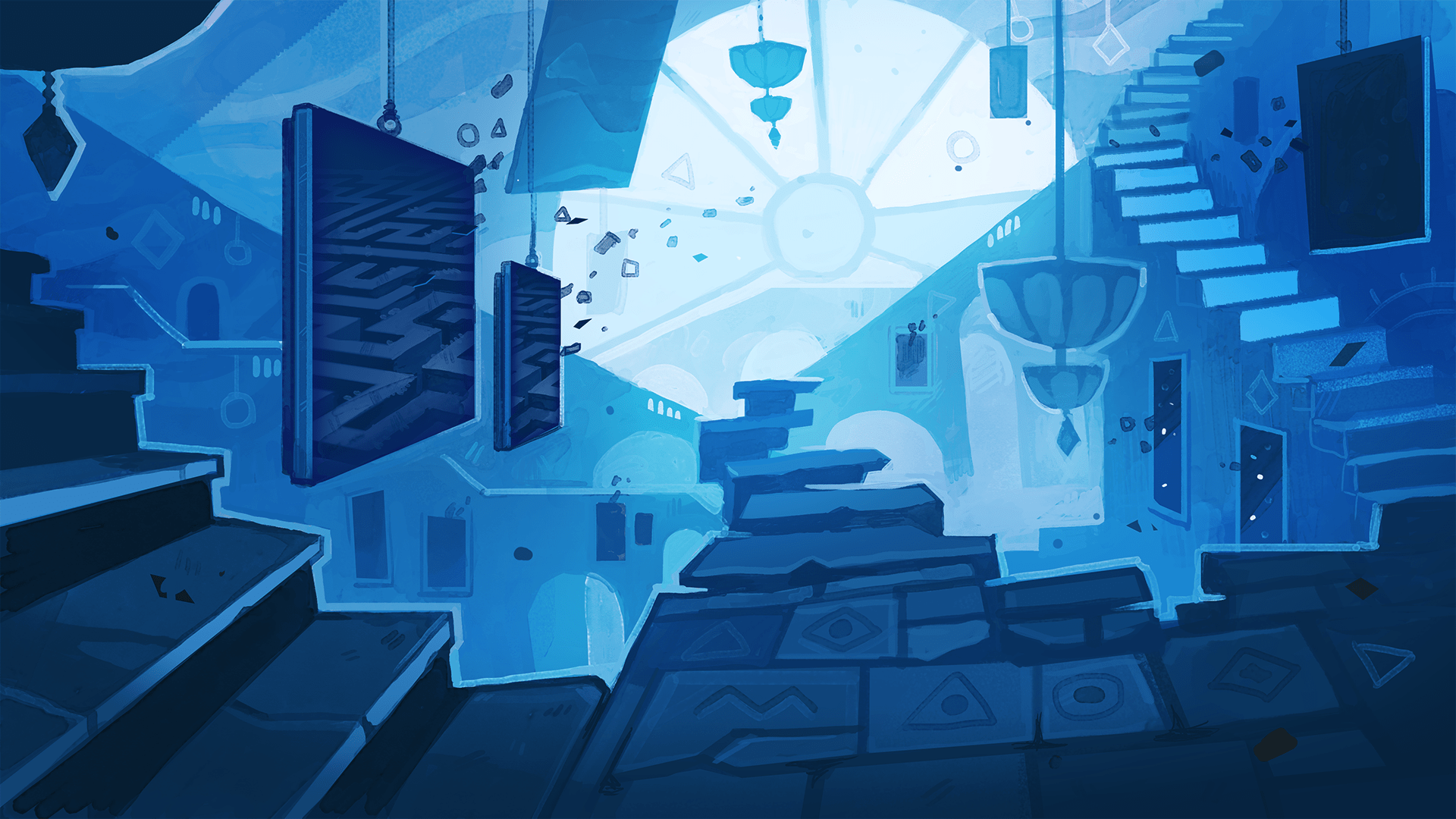 Cultist Simulator Weather Factory Digital Art 1920x1080