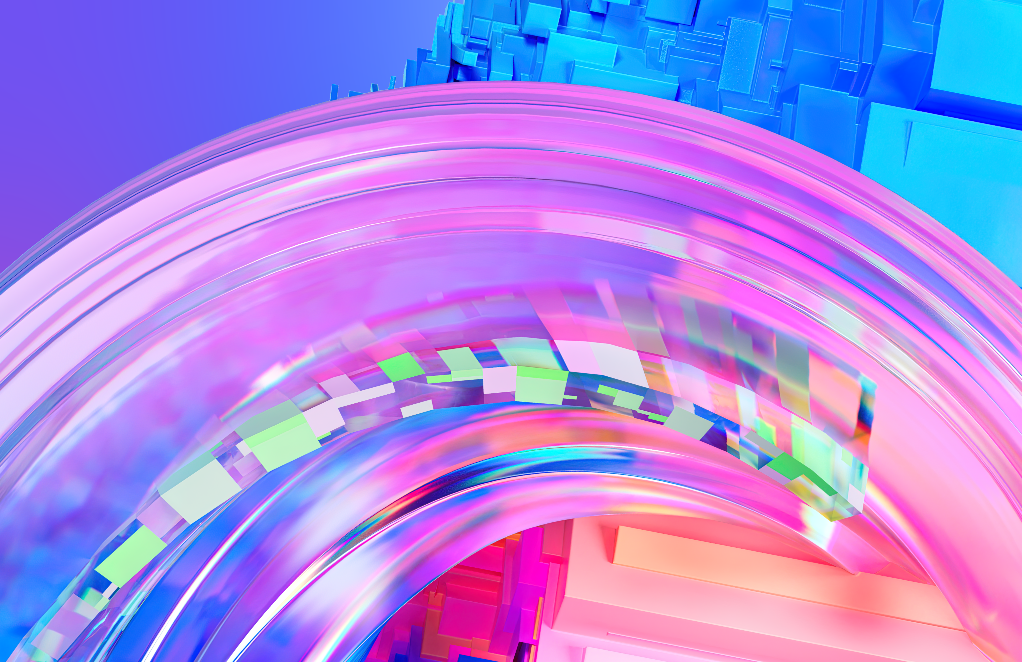 Microsoft Microsoft Azure Colorful Swirly Bright 4097x2652