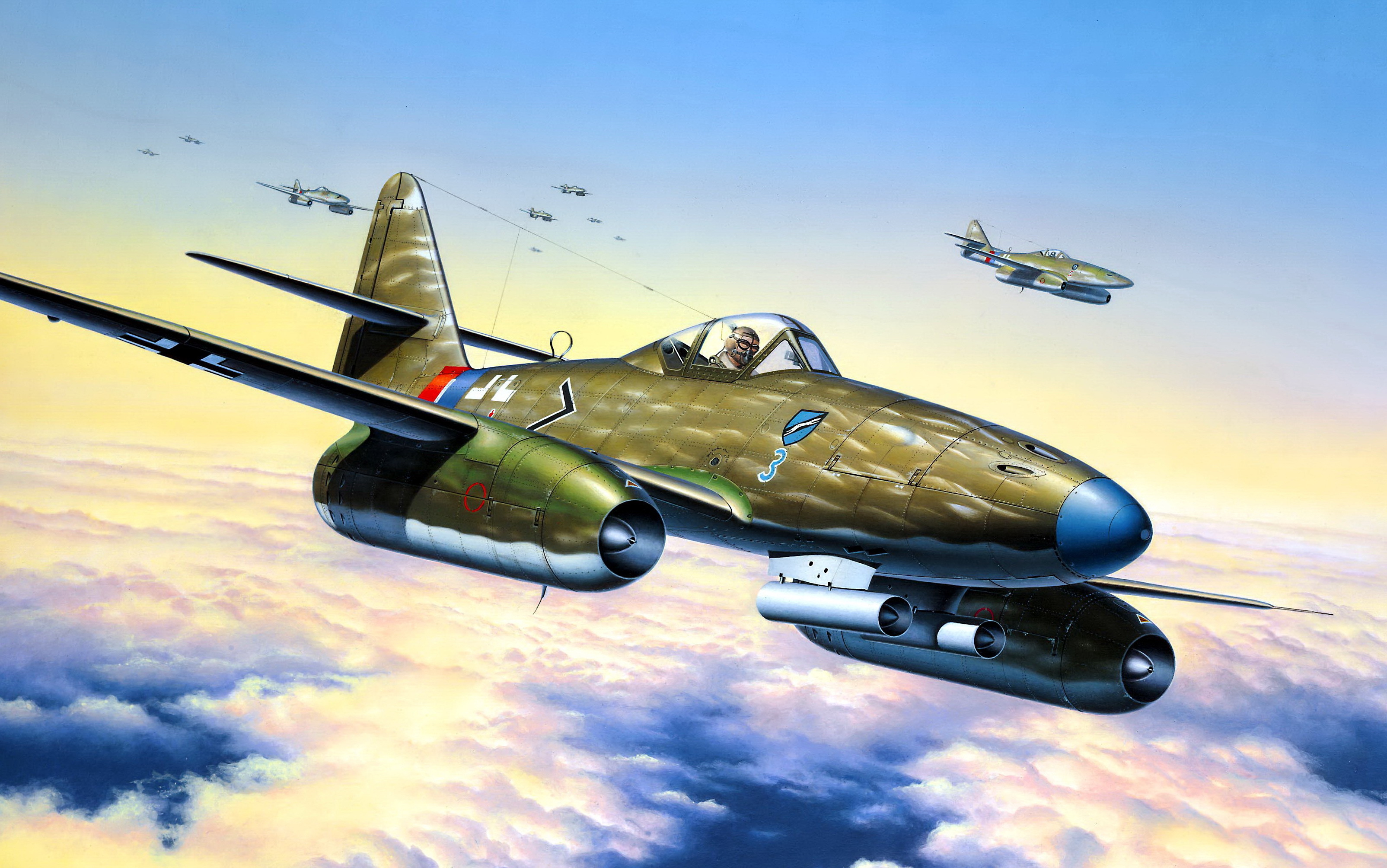 World War Ii World War Luftwaffe Air Force Germany Jet Fighter Me 264 Messerschmitt Messerschmitt Me 3209x2008