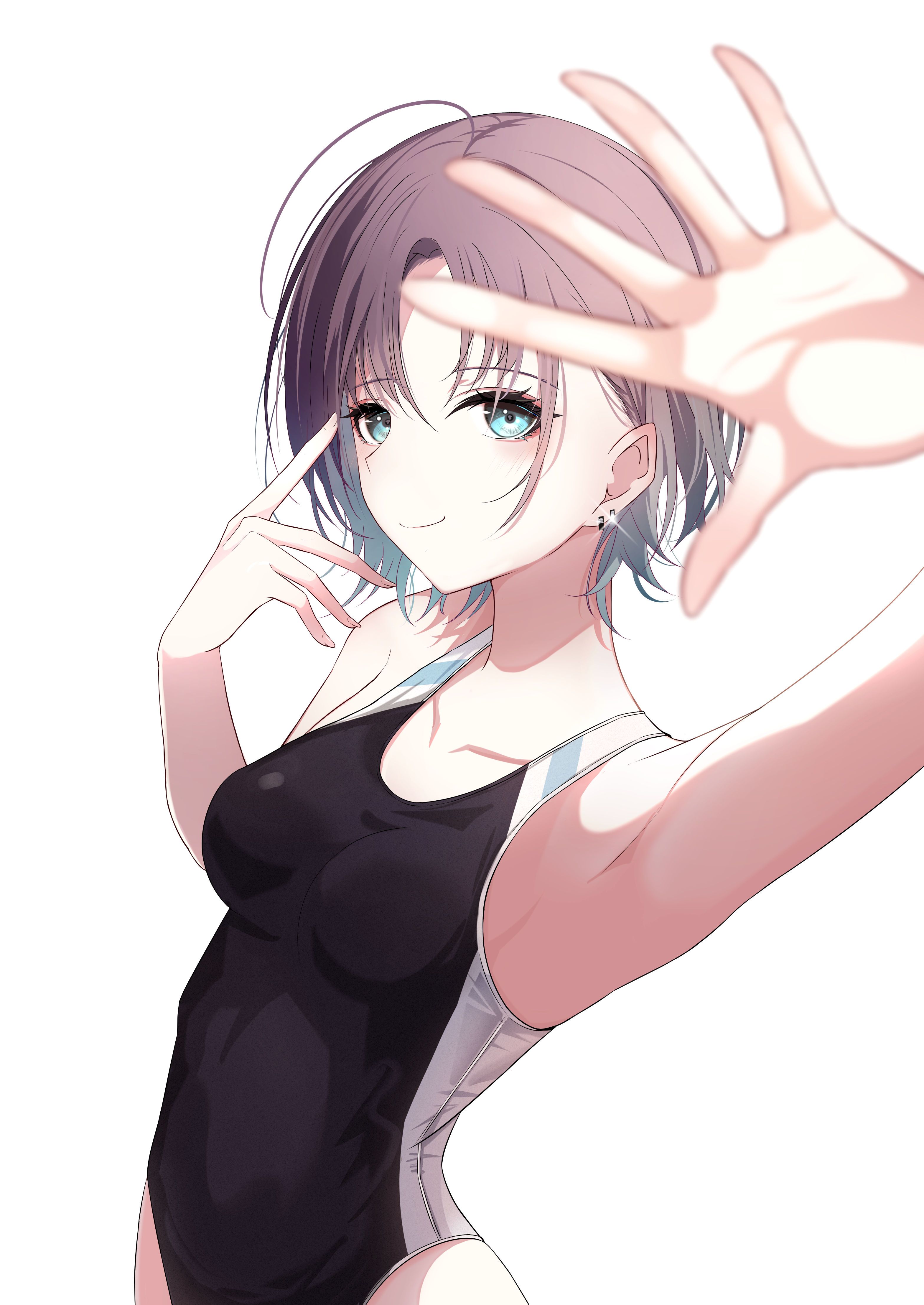 Anime Anime Girls Digital Art Artwork 2D Looking At Viewer Portrait Portrait Display Earring Armpits 3135x4427