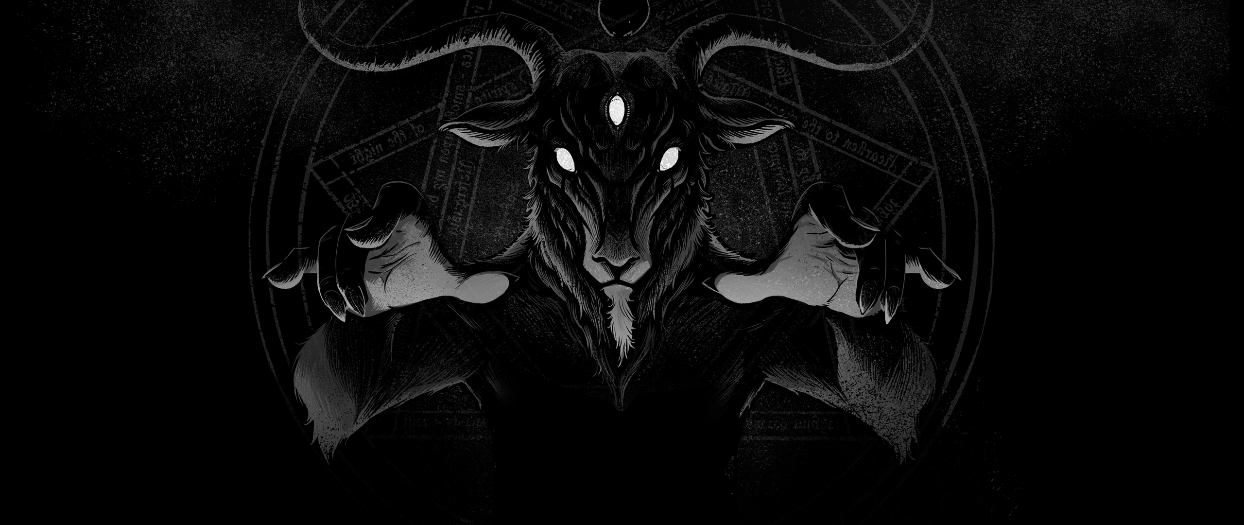 Black Metal Dark Dark Background Monochrome Satanic Wallpaper -  Resolution:2560x1080 - ID:1357849 