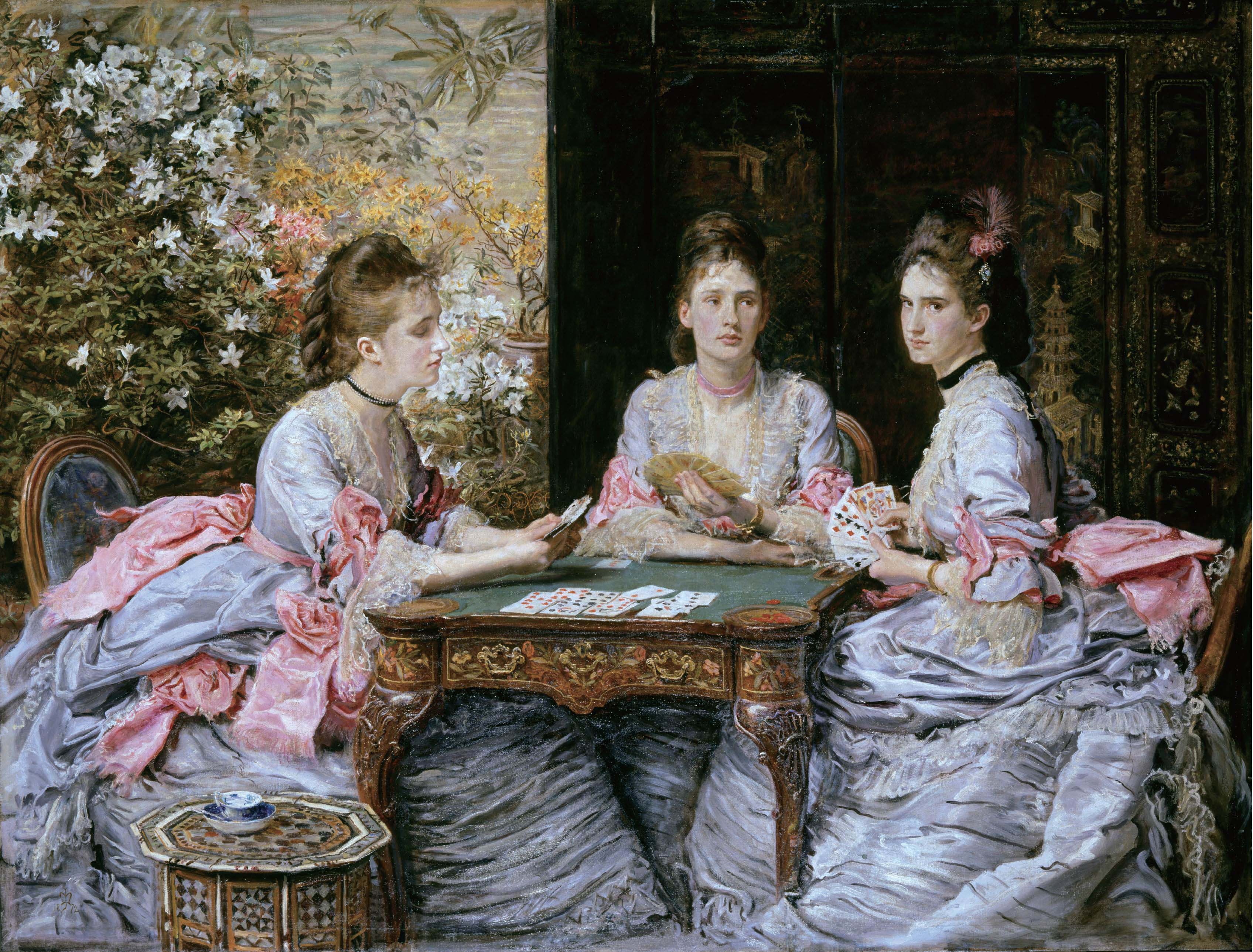 Oil Painting Oil On Canvas John Everett Millais Women Artwork Classical Art Sitting Dress Flowers Ch 3392x2578
