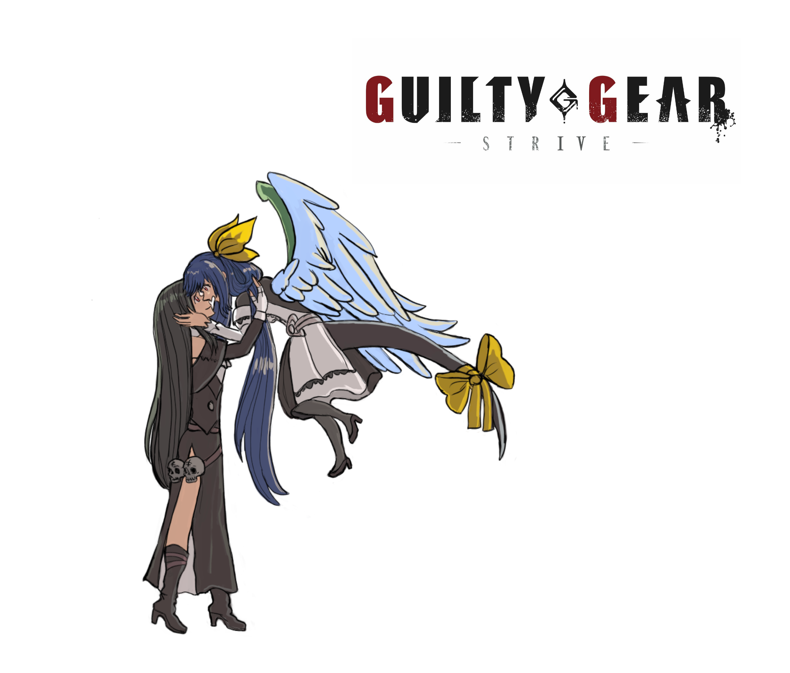 Guilty Gear Guilty Gear Strive Anime Couple Anime Girl With Wings Anime Games Dizzy Guilty Gear Test 2560x2182