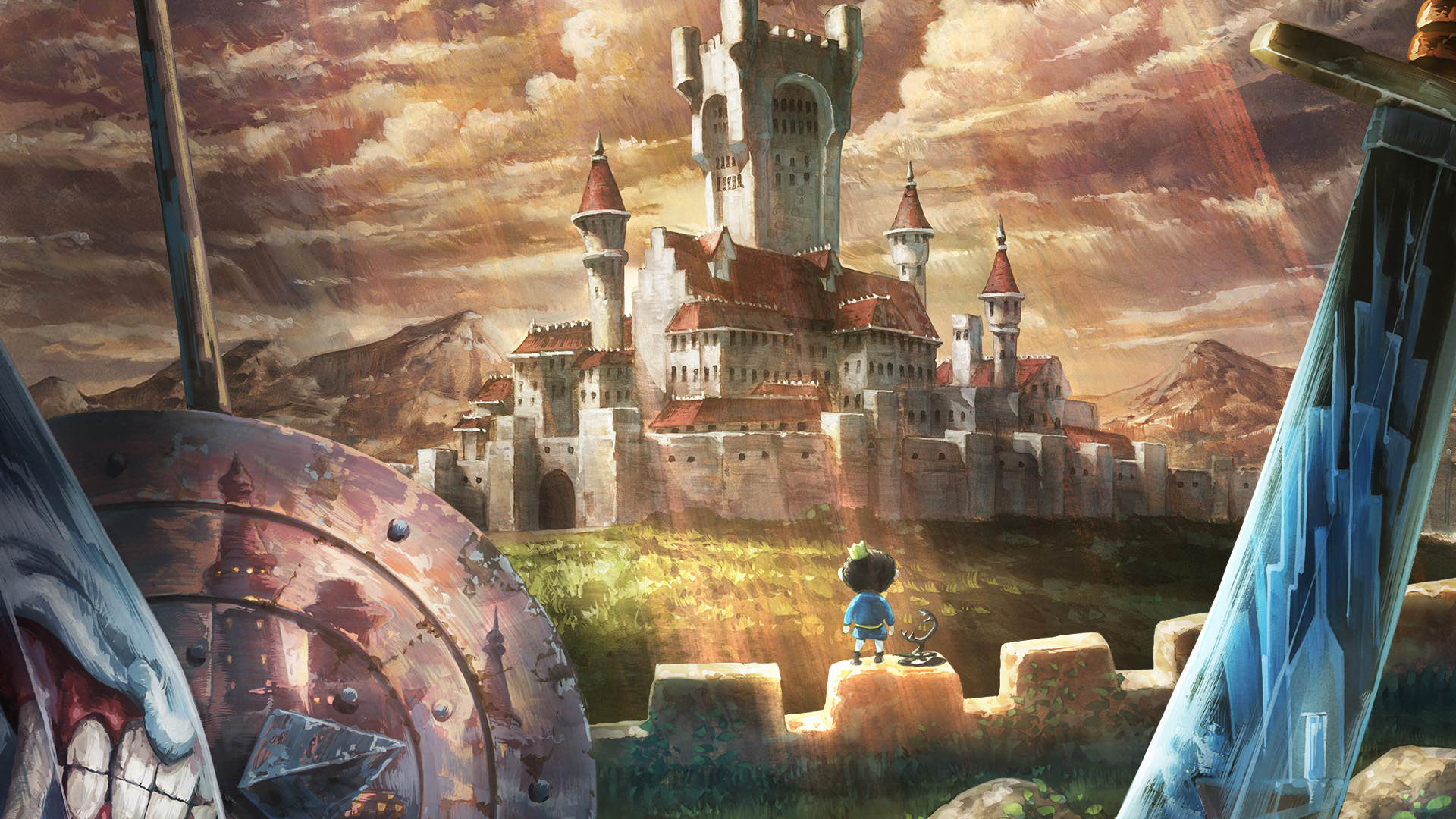 Ranking Of Kings Poster Bojji Ousama Ranking Anime Castle Sunlight Clouds Sky Anime Boys Sword Shiel 1920x1080