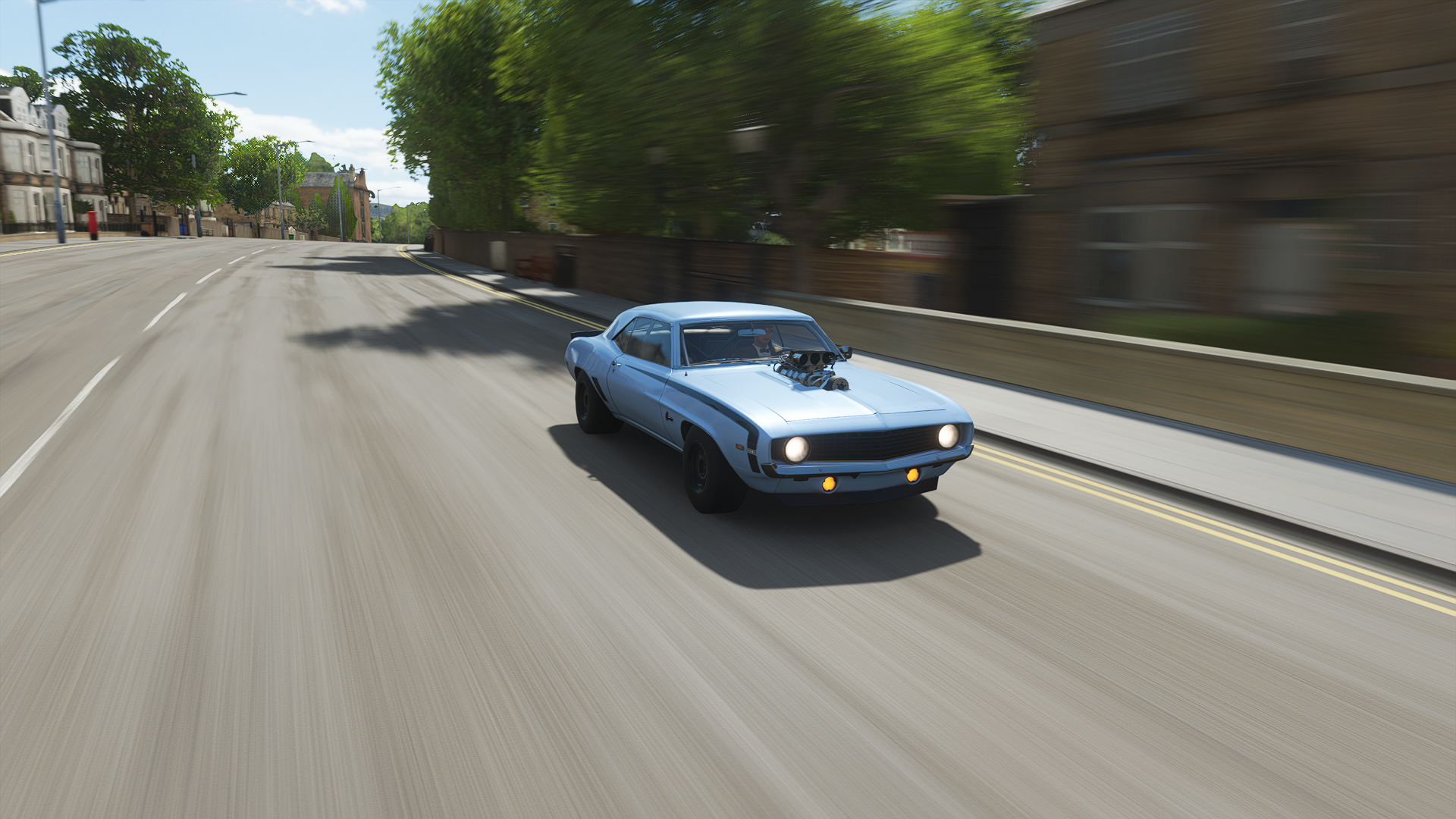 Forza Forza Horizon Forza Horizon 4 Racing Car CGi 1969 Chevrolet Camaro SS Road Video Games Front A 1920x1080