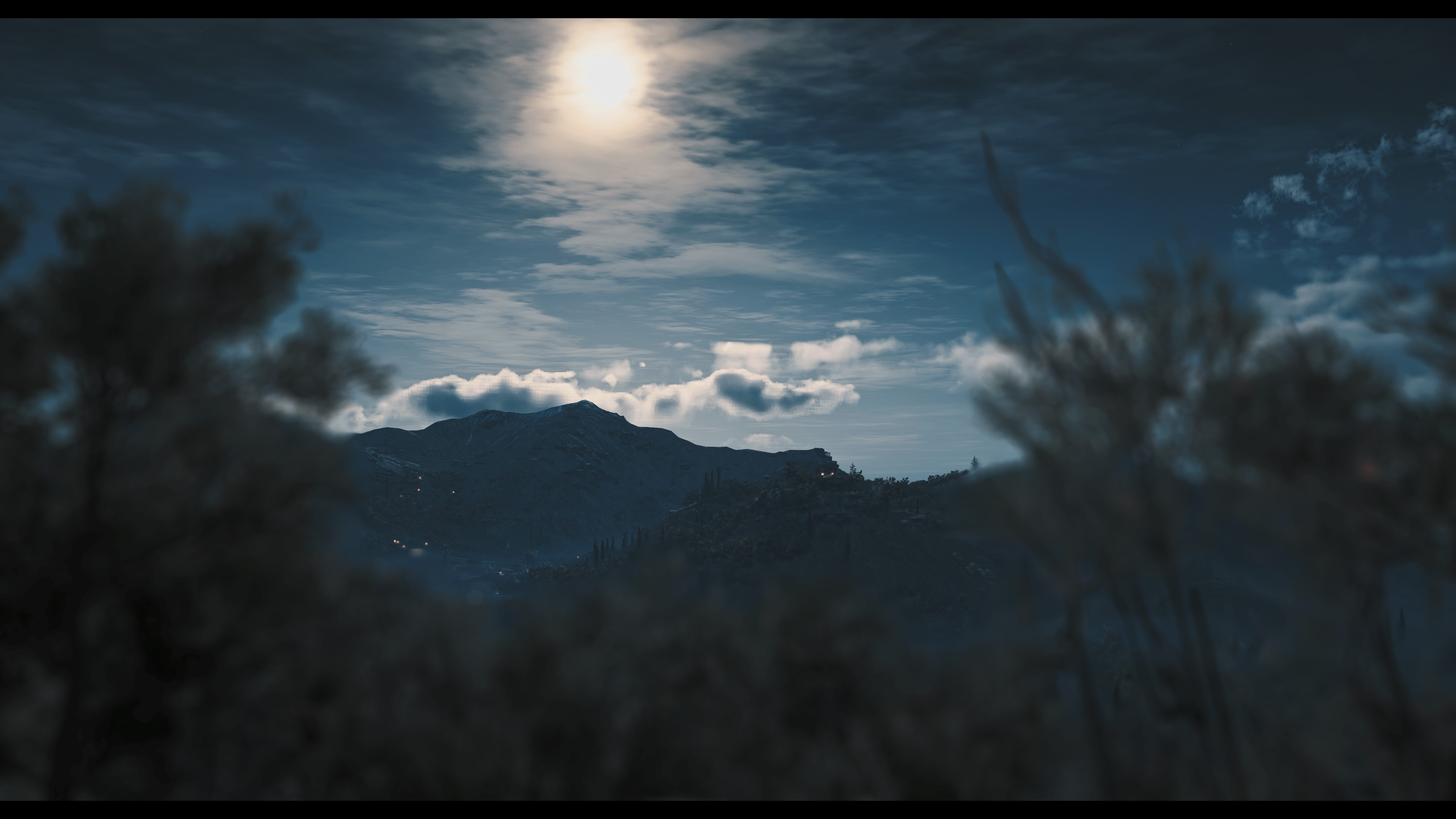 Assassins Creed Odyssey HDR PC Gaming Reshade Video Games Mountains Clouds Sky CGi 3840x2160