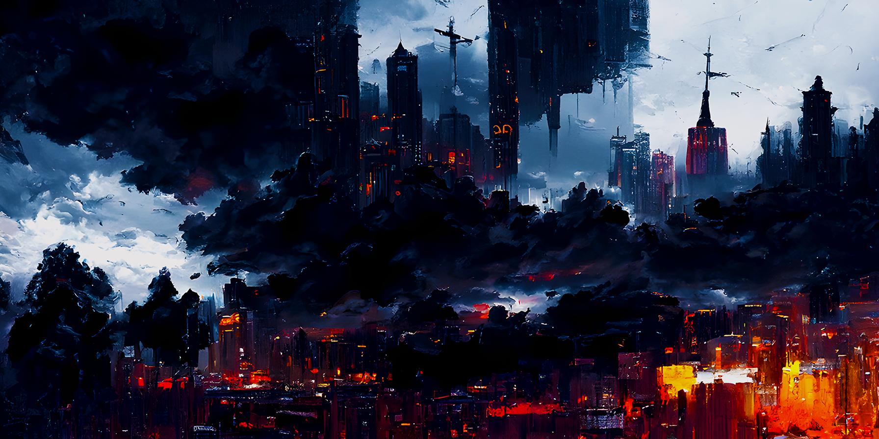 City Inverted Artwork 1792x896