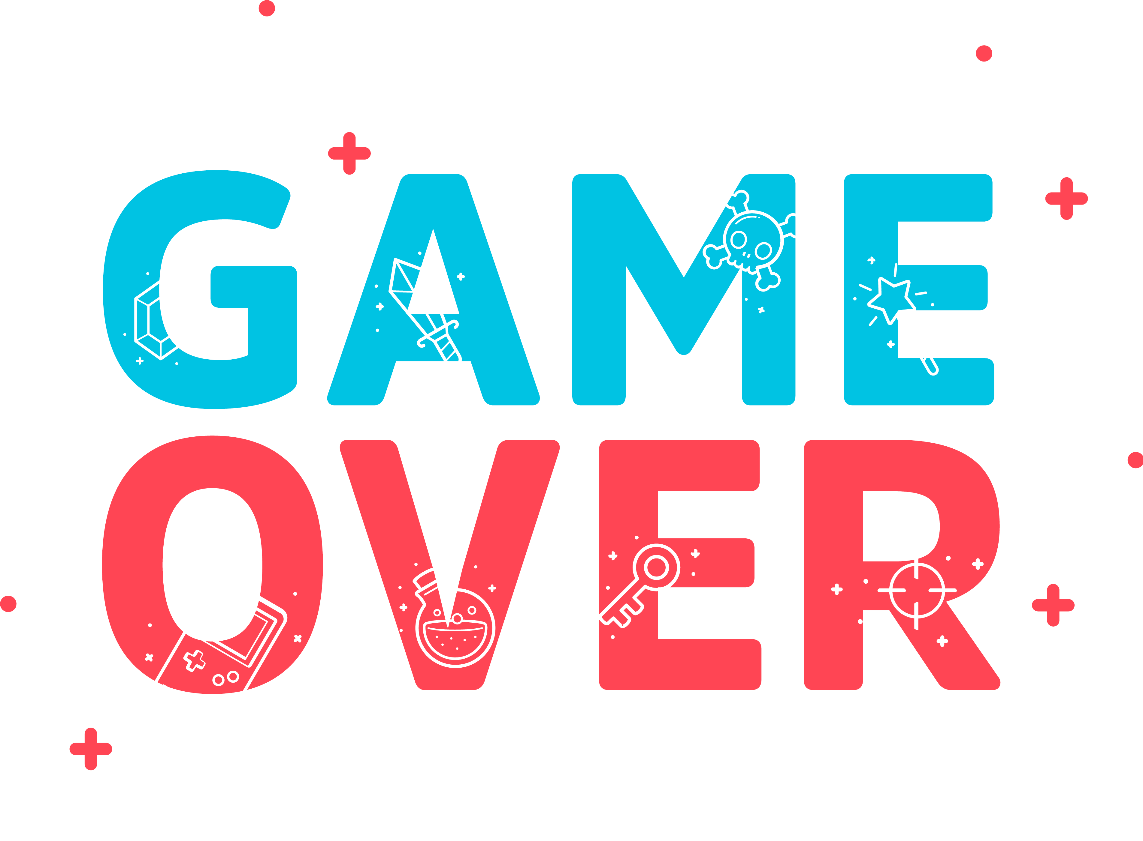 Video Game Game Over 3807x2804