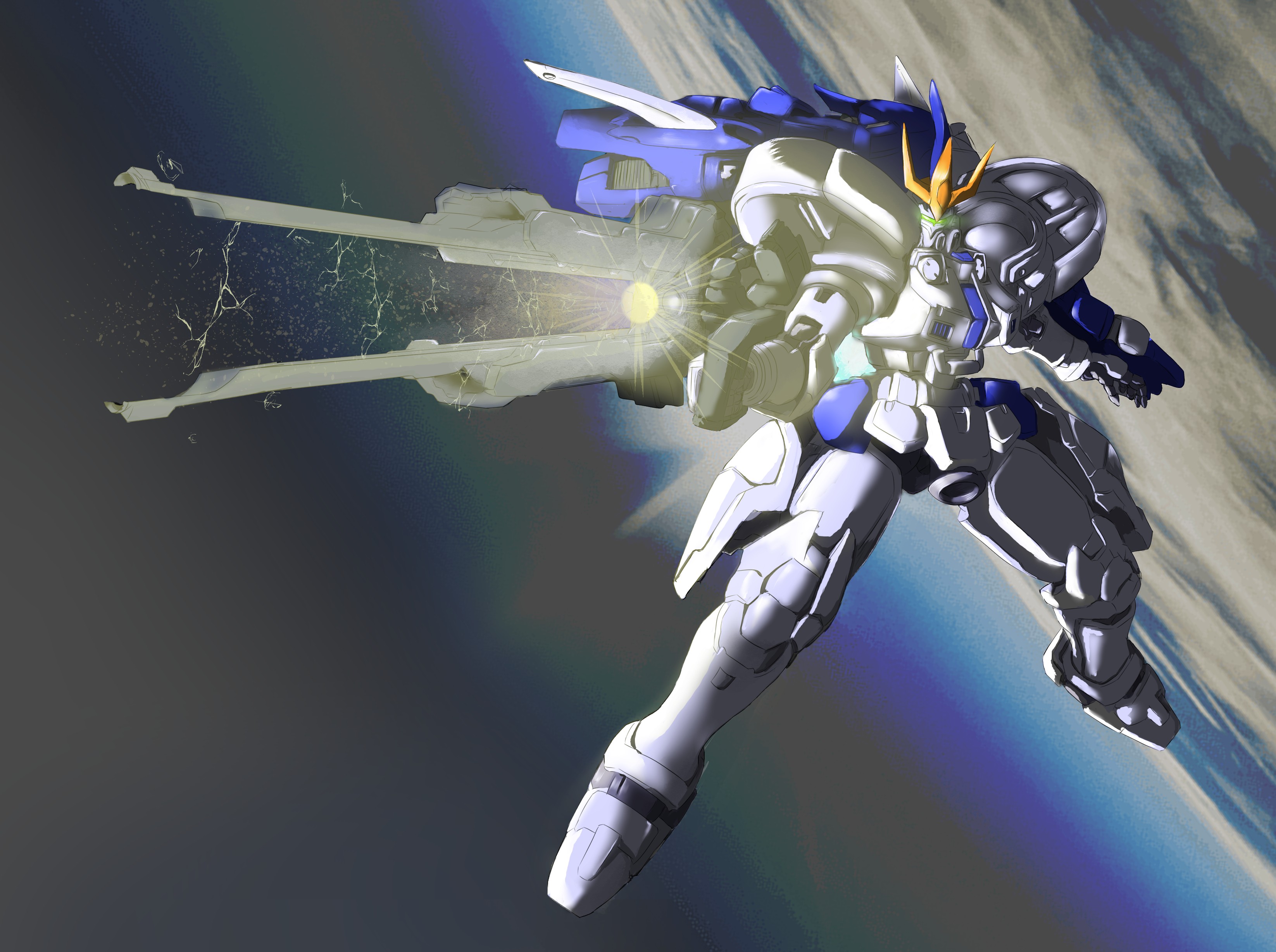 Tallgeese Iii Anime Mechs Super Robot Taisen Mobile Suit Gundam Wing Artwork Digital Art Fan Art Mob 3292x2456