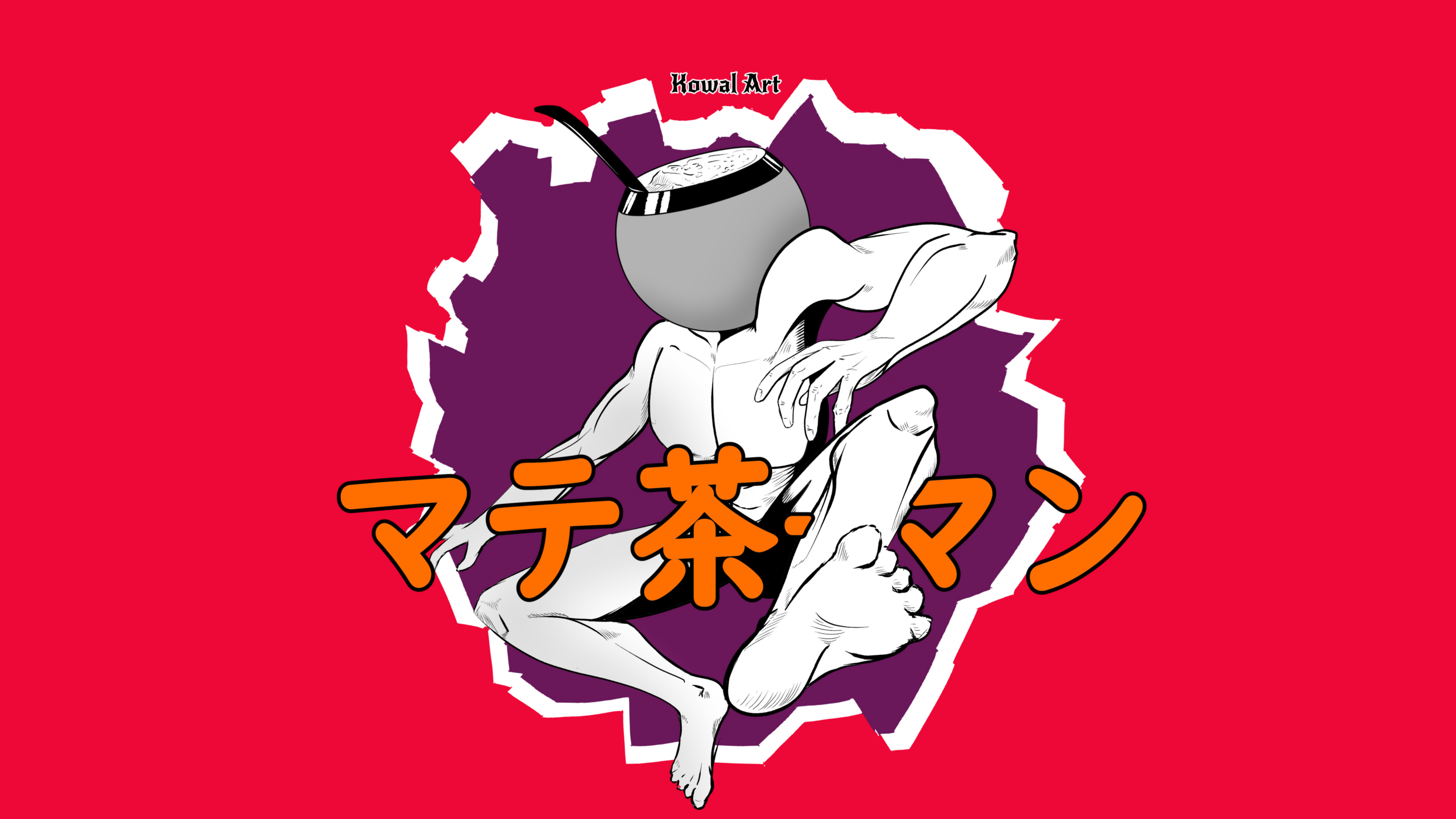 Argentina KowalArt Manga Anime Boys Anime Creatures Chainsaw Man Red Background Anime Simple Backgro 5120x2880