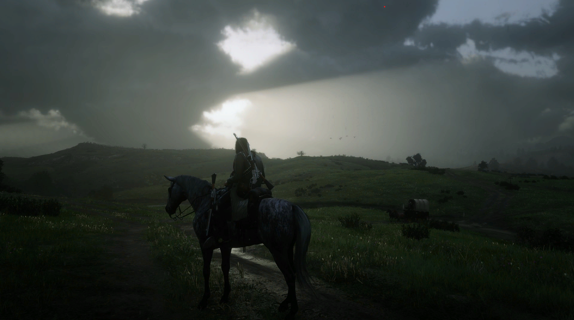 Red Dead Redemption 2 Arthur Morgan Video Game Characters Screen Shot Sky Clouds Video Games Horse V 1919x1068