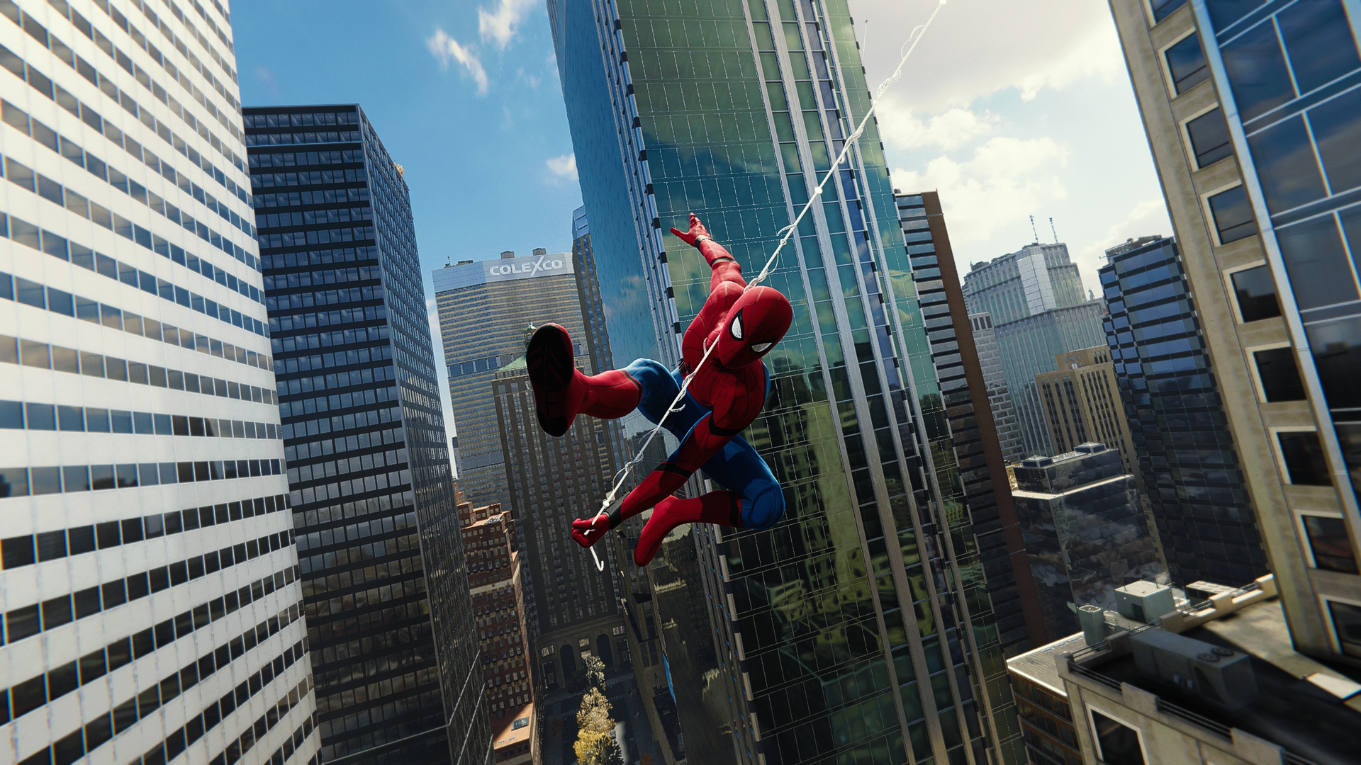 Spider Man Spider Man 2018 Marvel Cinematic Universe Marvel Comics PlayStation Video Games Bodysuit  1920x1080