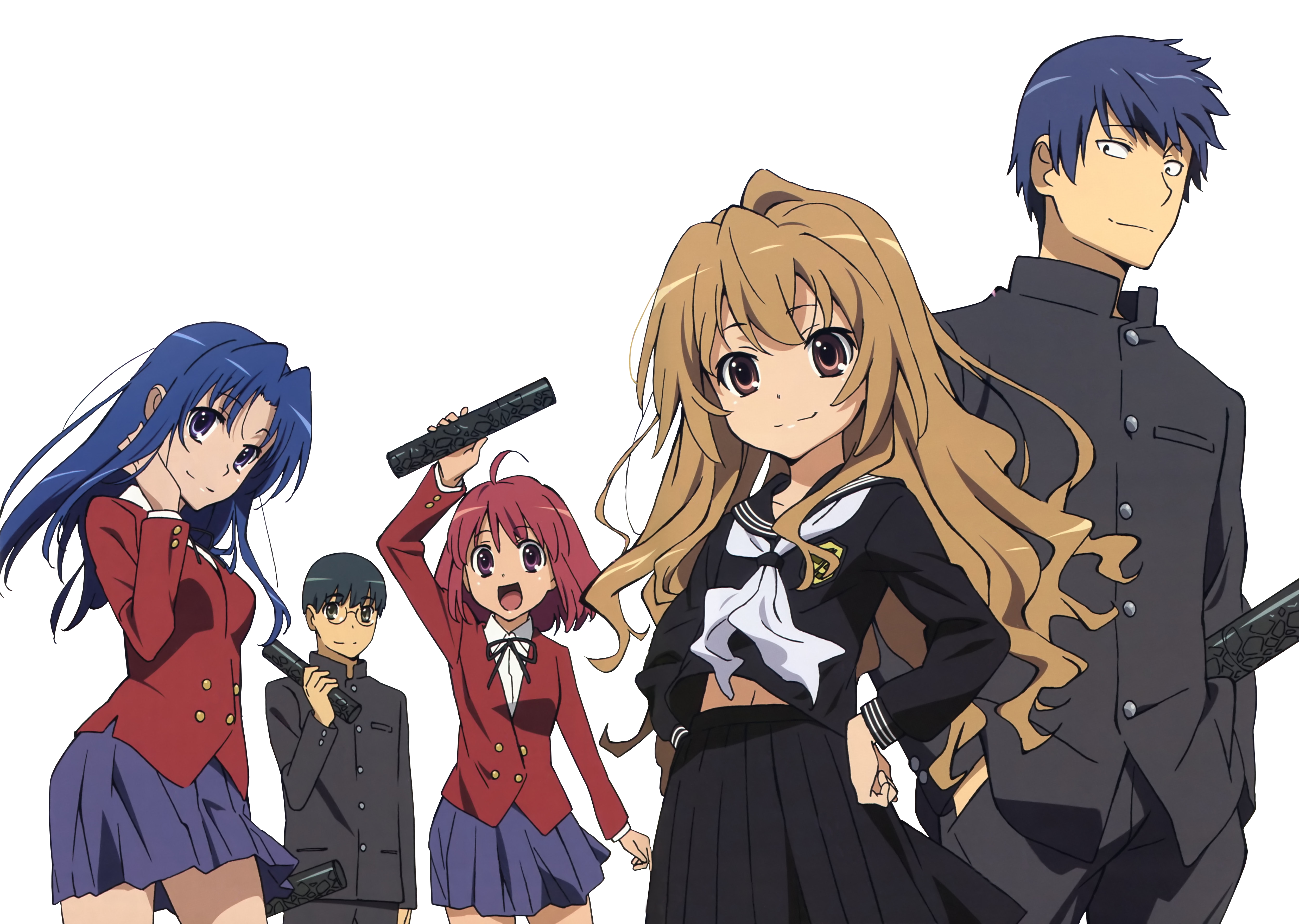 Taiga Aisaka Ami Kawashima Yusaku Kitamura Minori Kushieda Ryuuji Takasu 4991x3552