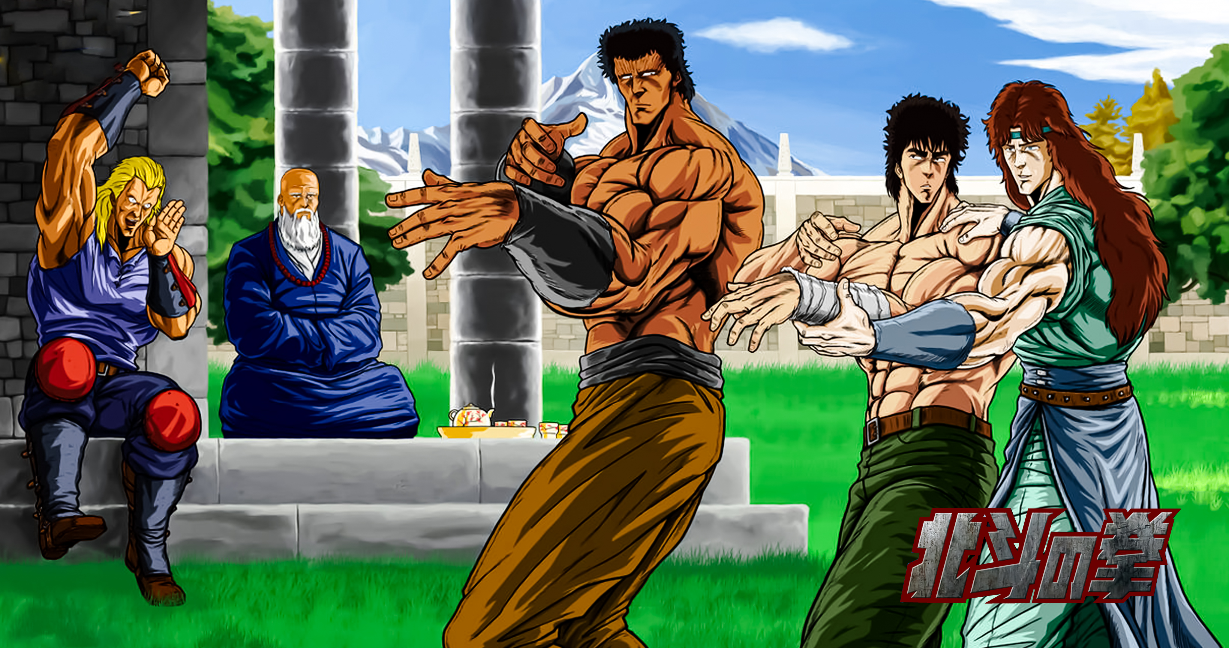 Fist Of The North Star Hokuto No Ken Anime Men Japanese Characters Japanese 4096x2160