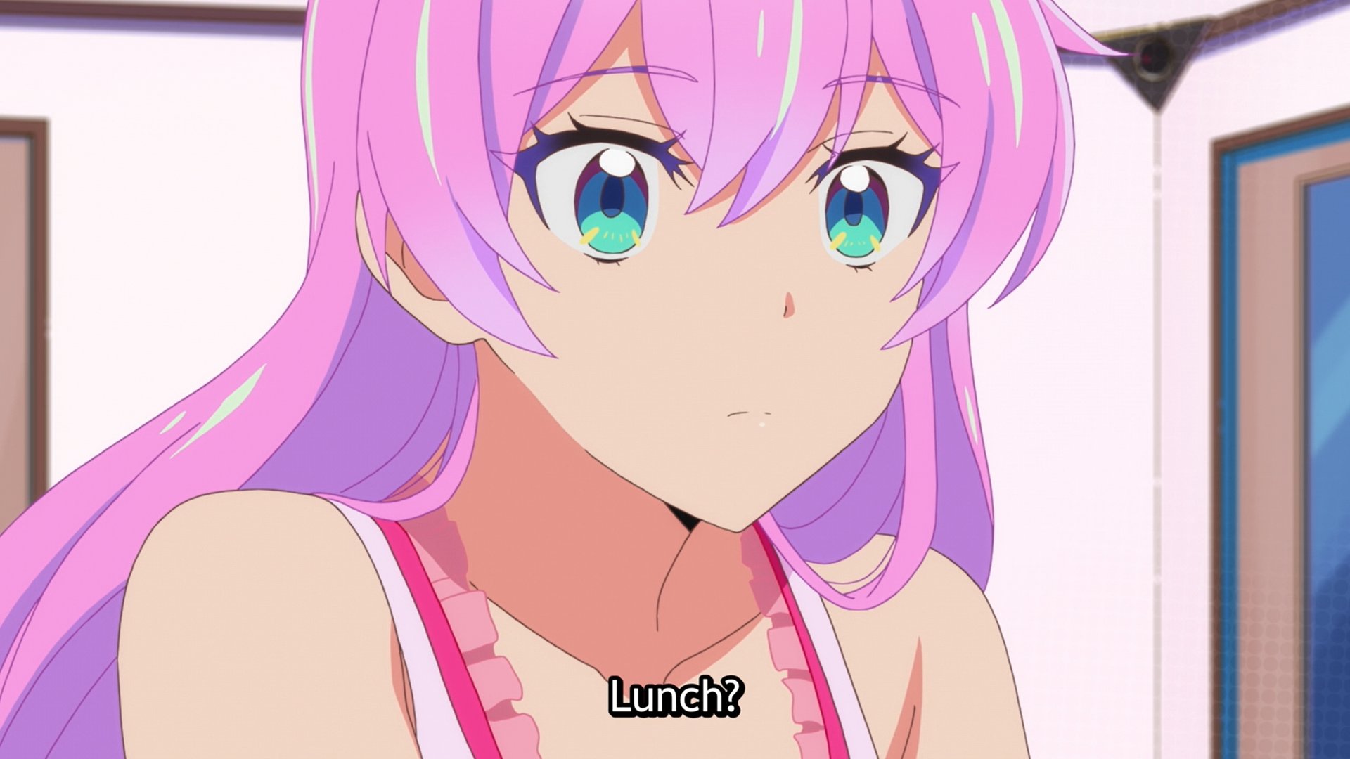 Pink Hair Akari Watanabe Anime Girls Text Anime Screenshot Long Hair 1920x1080