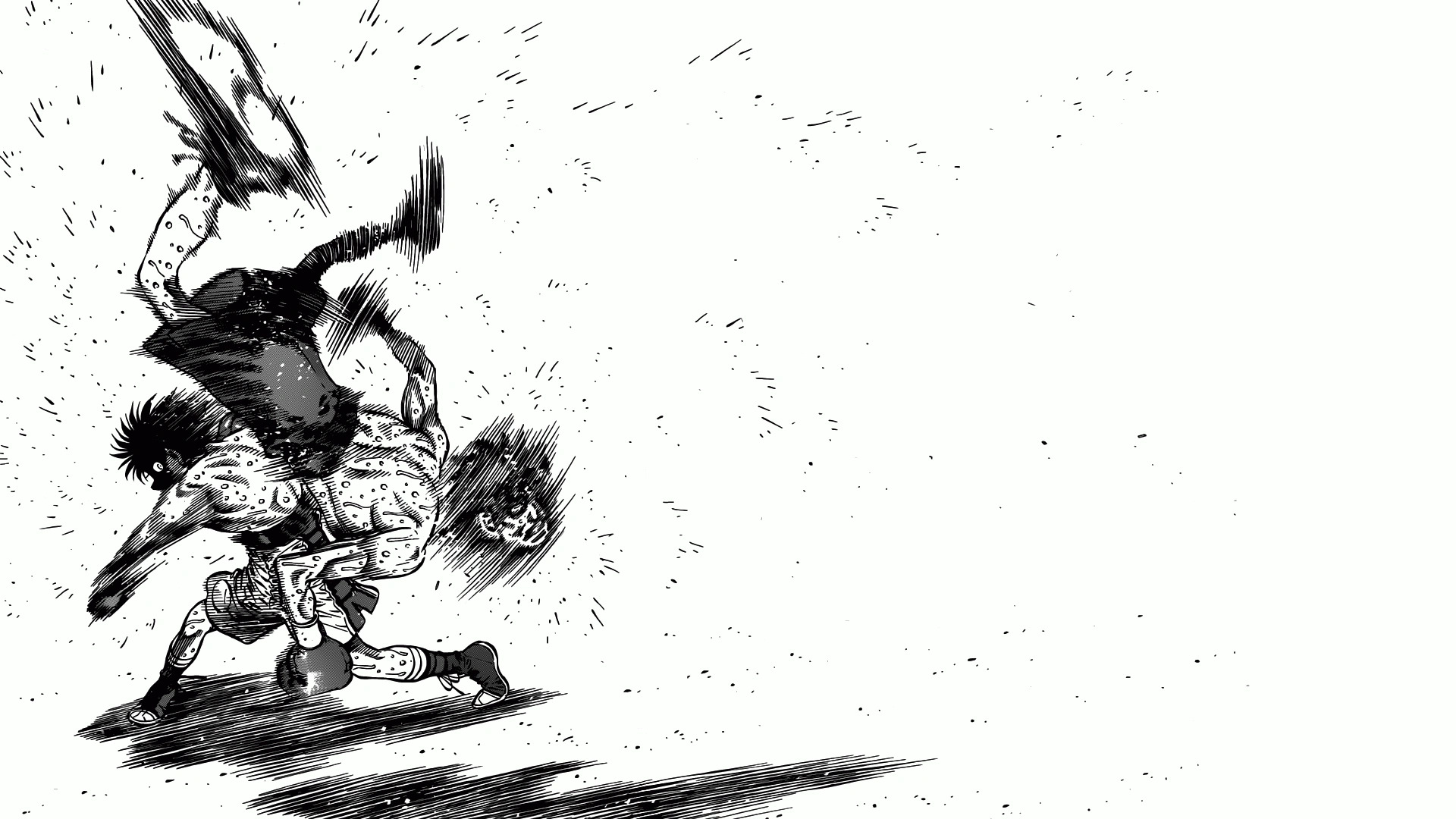 Hajime No Ippo Ippo Boxing Manga Simple Background White Background Anime Boys Minimalism Boxing Glo 1920x1080