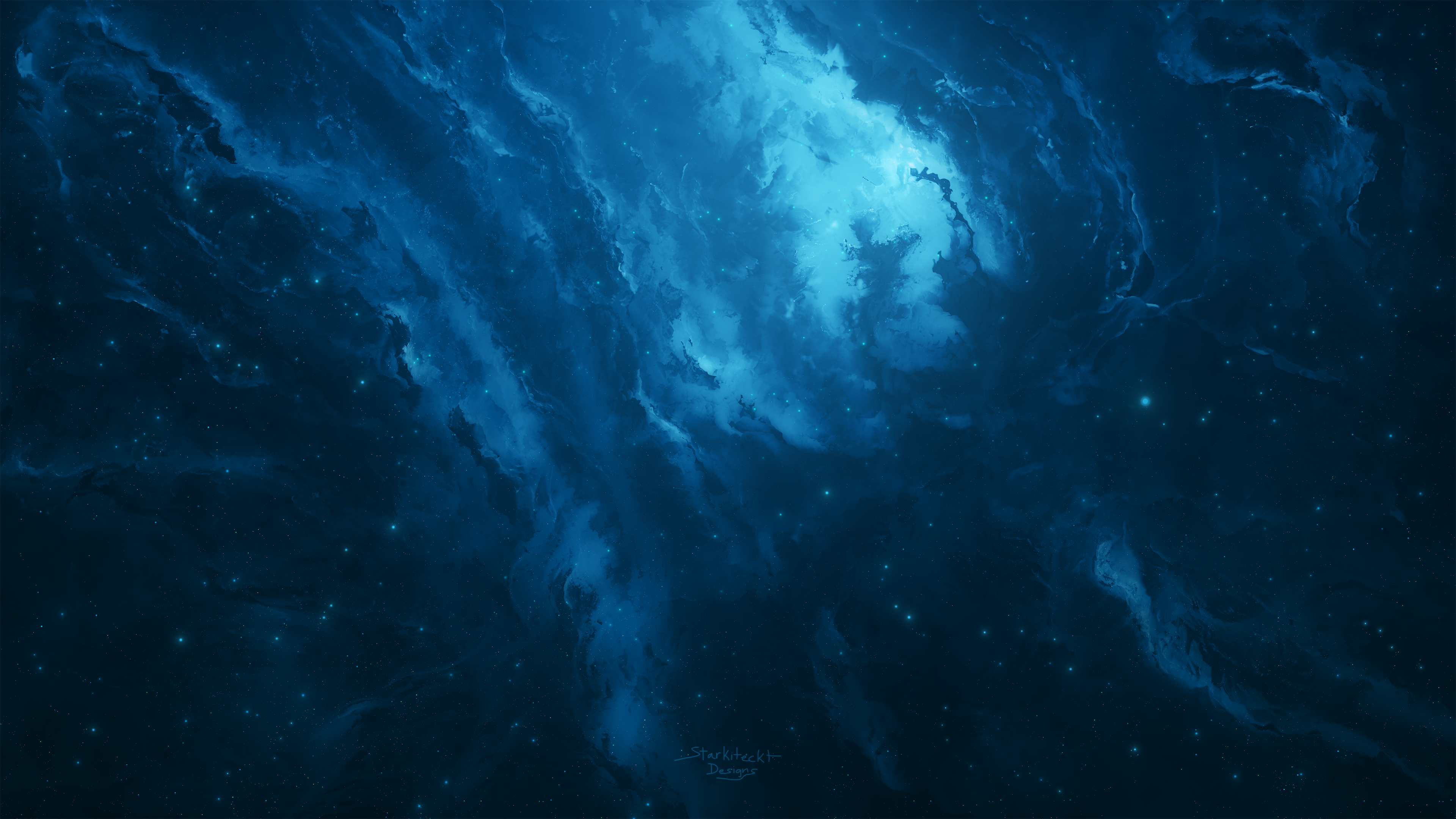 Starkiteckt Space Stars Nebula Artwork 3840x2160
