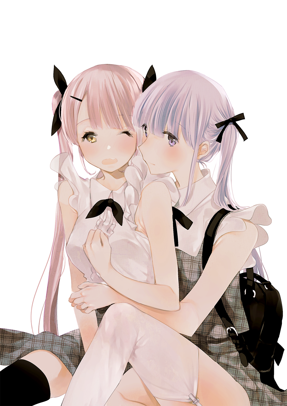 Anime Anime Girls Original Characters Twins Artwork Digital Art Fan Art 1000x1412