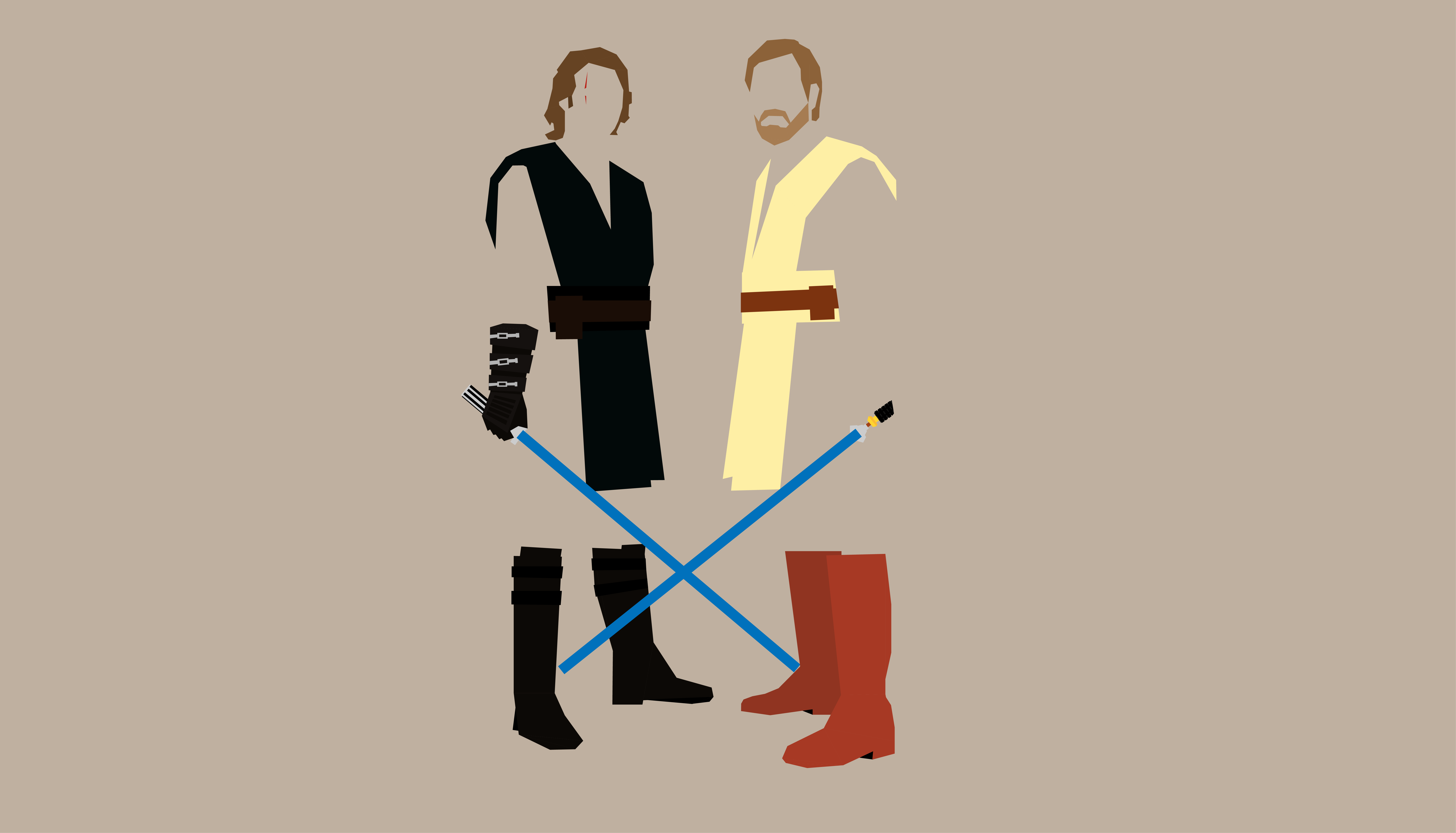 Anakin Skywalker Obi Wan Kenobi 8250x4719