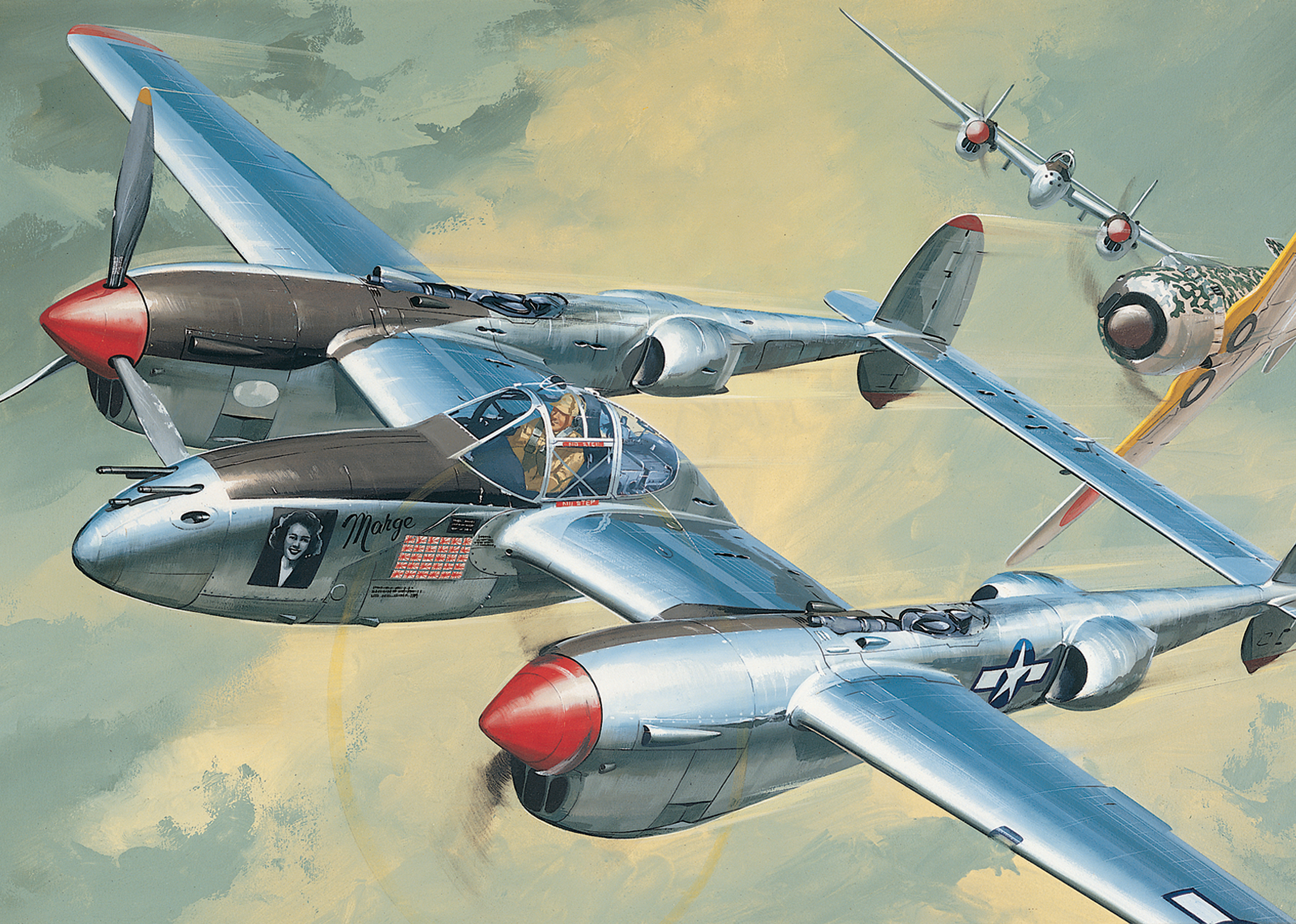 World War Ii World War Planes Airplane Aircraft Lockheed P 38 Lightning US Air Force Air Force War 3000x2138