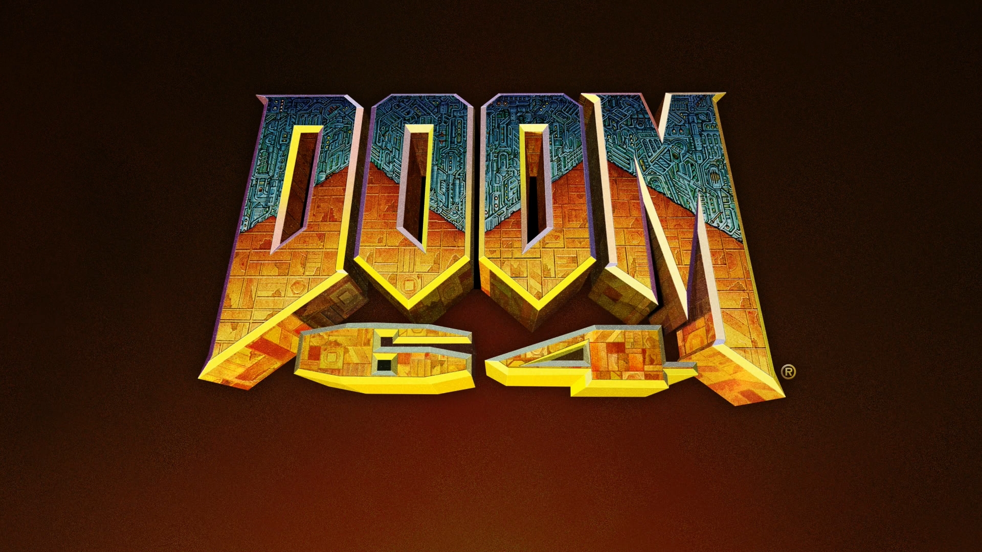 Title Logo Doom Game Minimalism Simple Background Video Games 1920x1080
