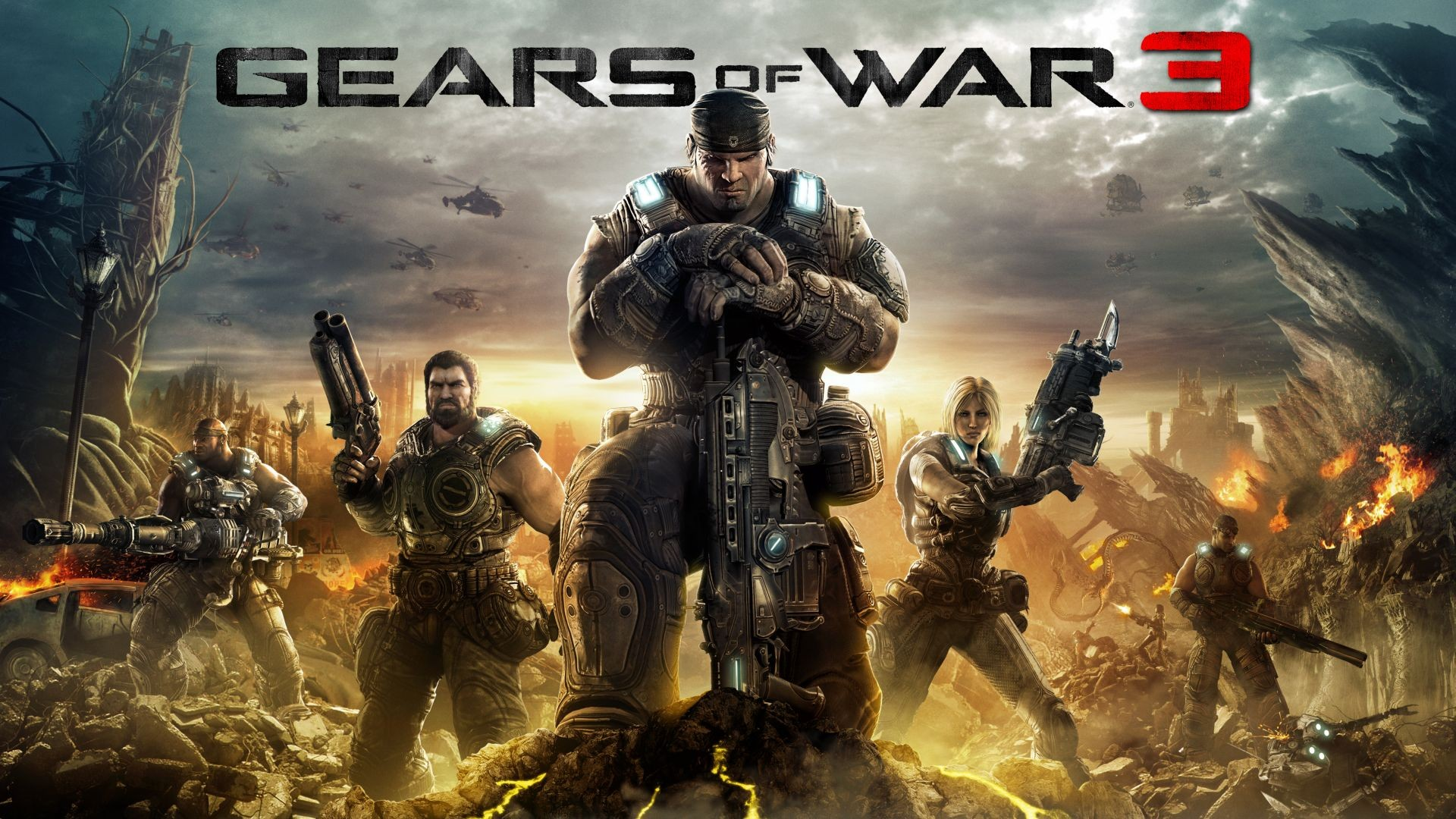 Gears Of War Gears Of War 3 Marcus Fenix Gears Of War Video Game Characters Video Game Art Men Video 1920x1080