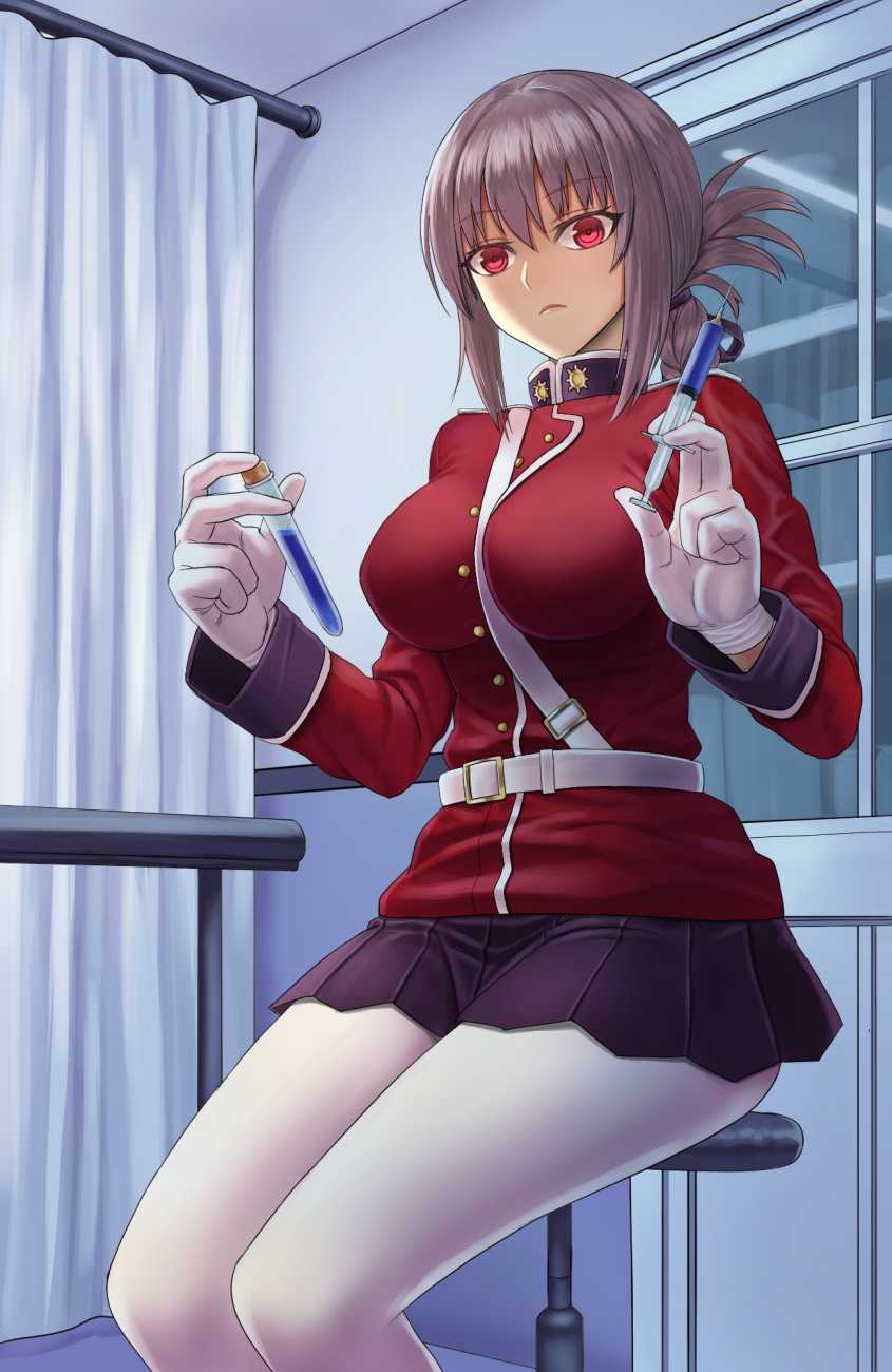 Anime Anime Girls Fate Series Fate Grand Order Florence Nightingale Fate Grand Order Long Hair Silve 845x1300