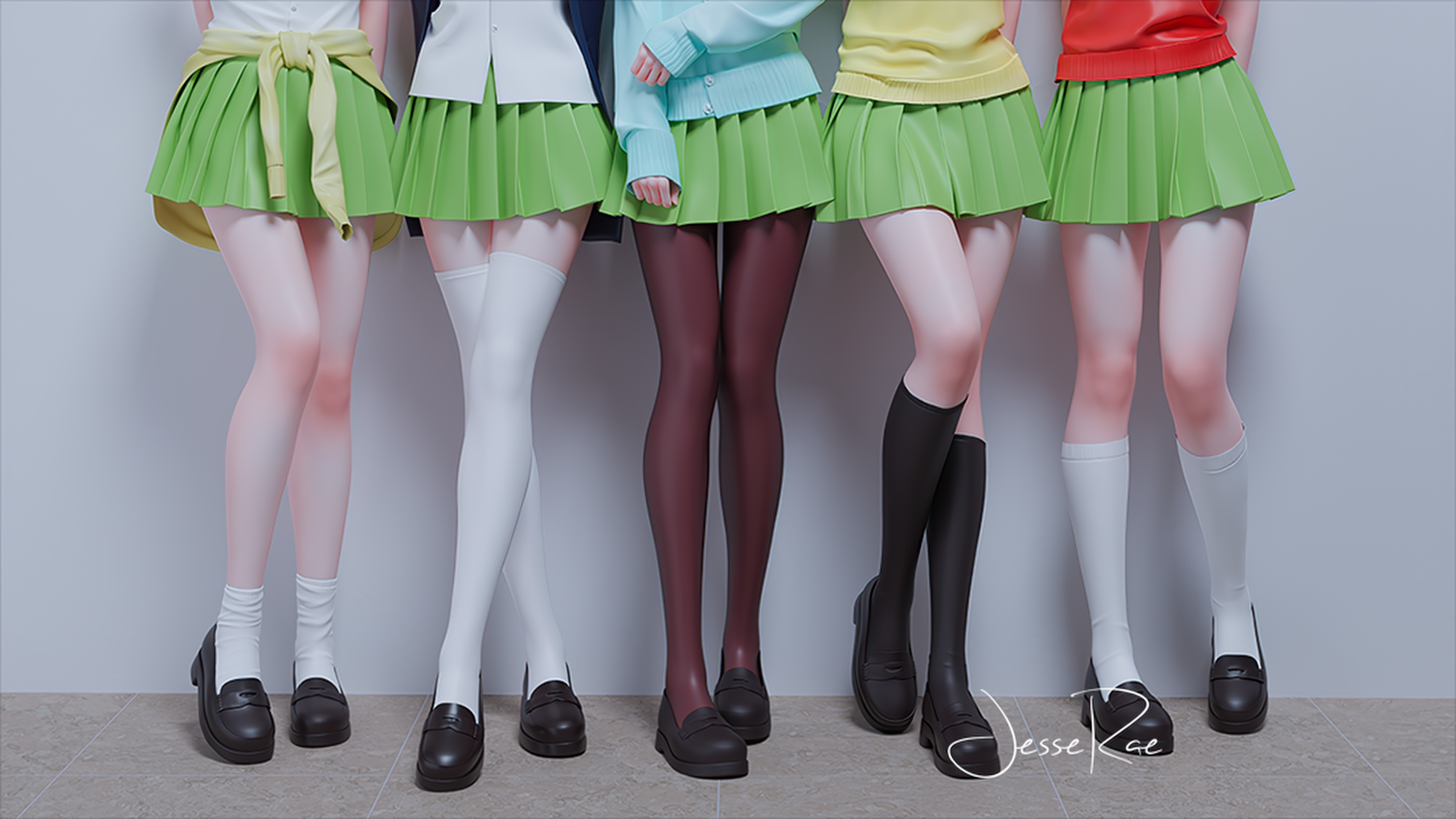 Legs Skirt Anime Girls 5 Toubun No Hanayome Jesse Rae 6824x3840
