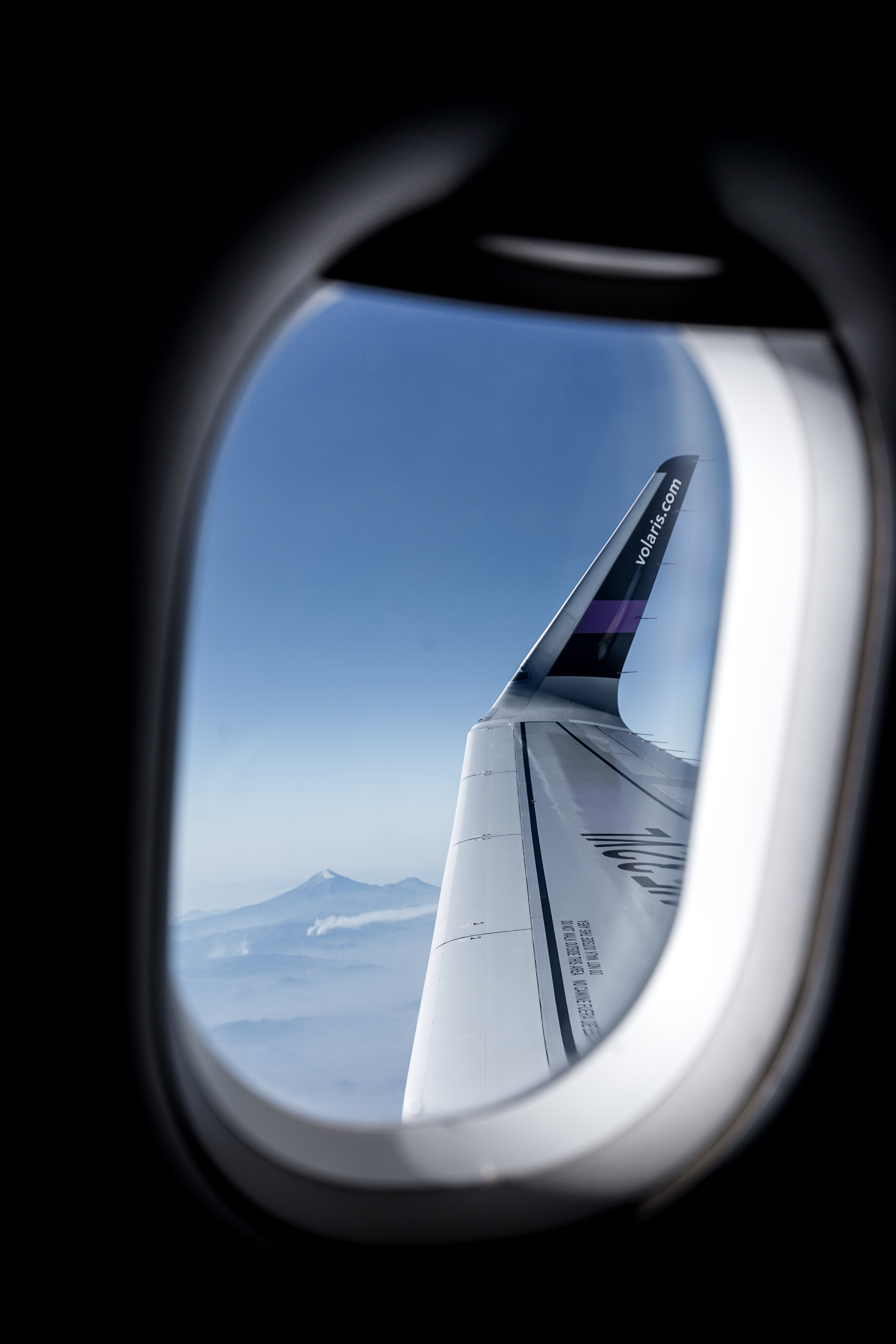 Airplane Sky Aircraft Vehicle Planes Airplane Wing Mountains Clear Sky Window Round Window 3985x5977