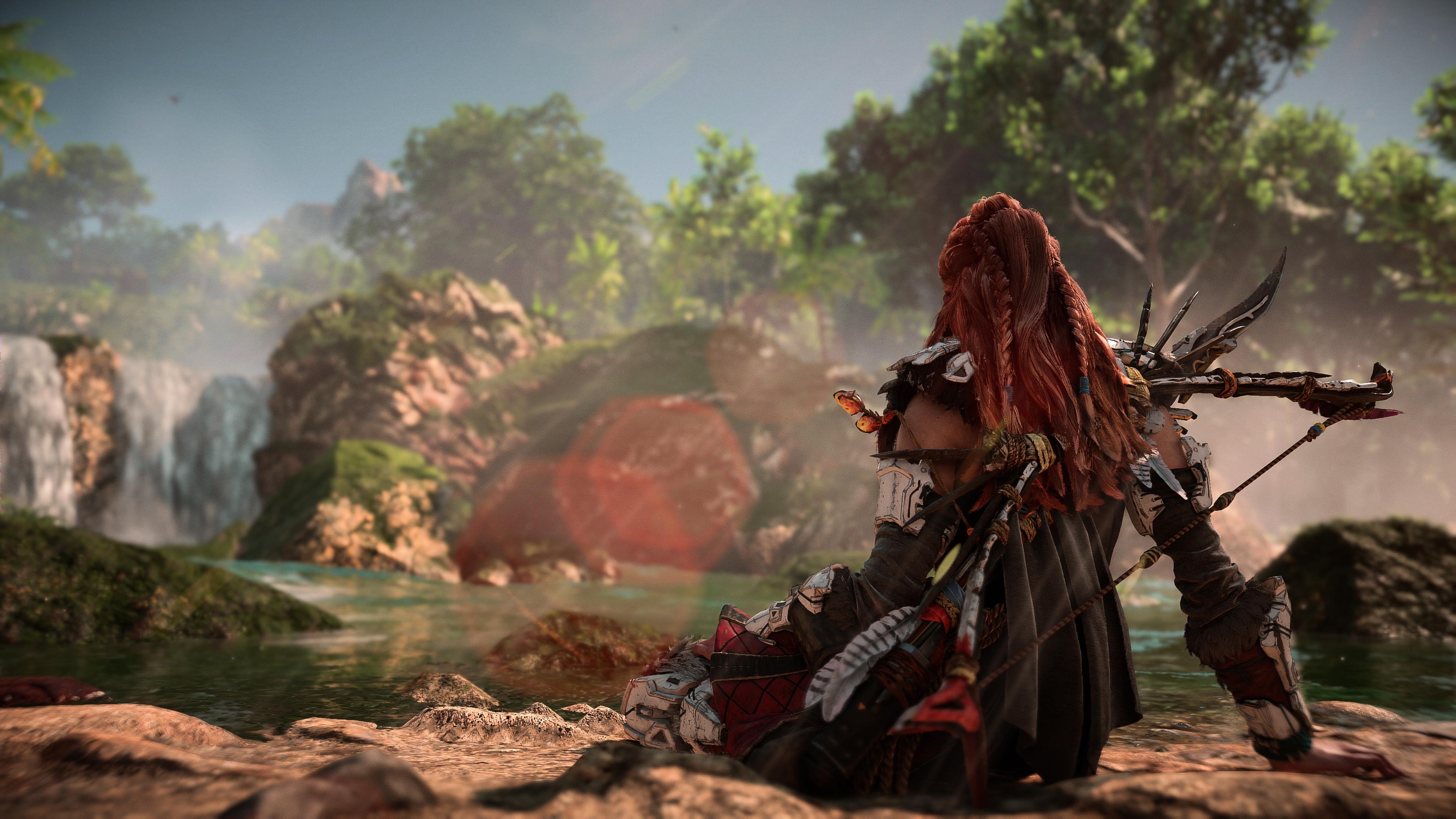 Aloy Horizon Forbidden West Screen Shot Playstation 5 Video Games Video Game Characters Video Game G 3840x2160