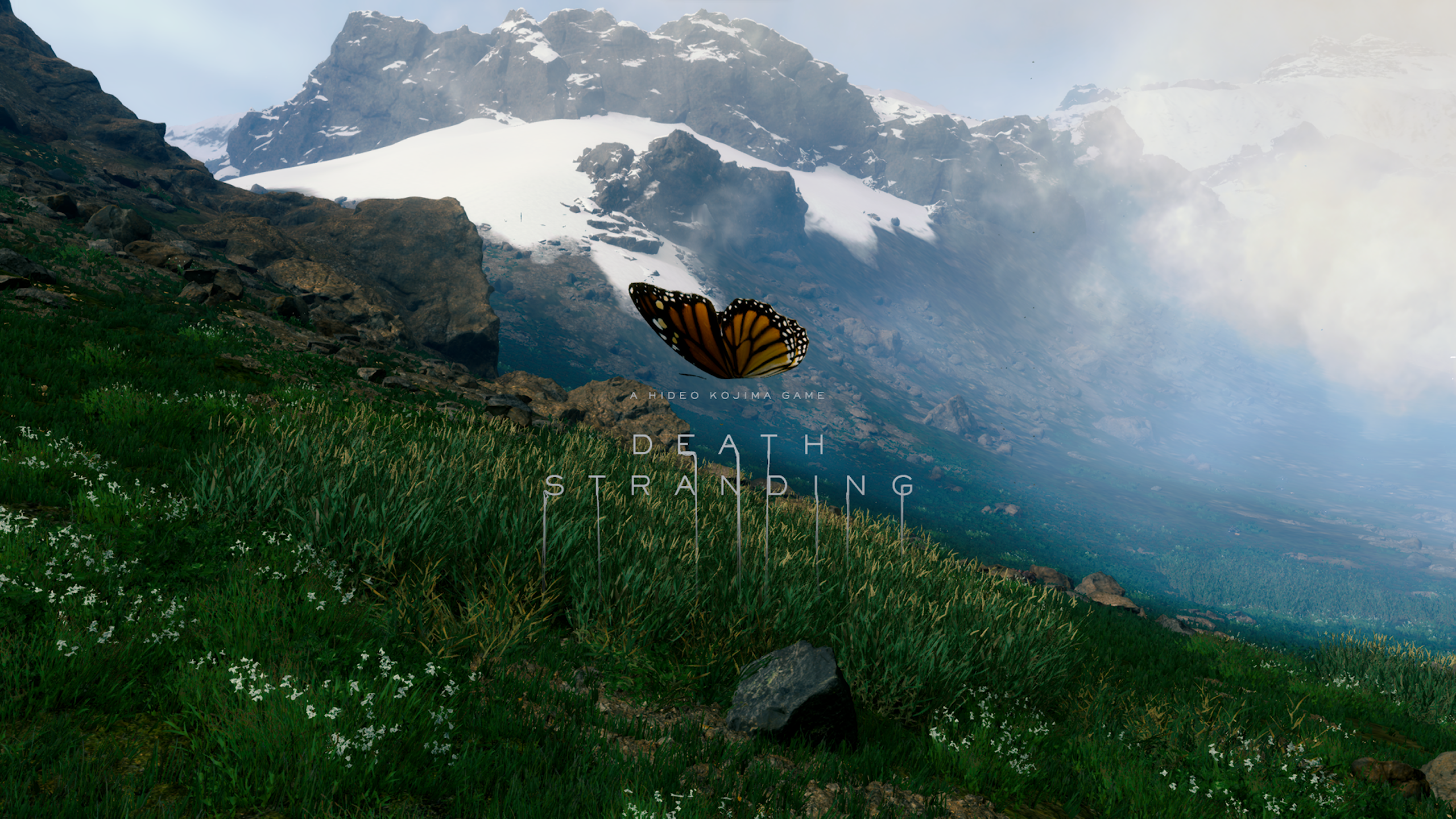 Butterfly Mountains Death Stranding Video Games CGi Nature Kojima Productions Death Stranding Direct 2560x1440