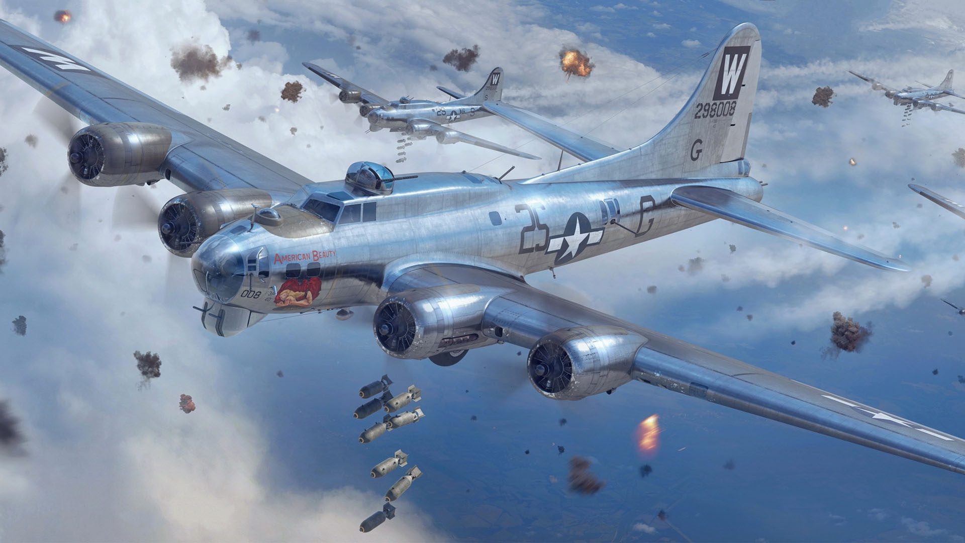 Aircraft Warplane Bomber 1920x1080
