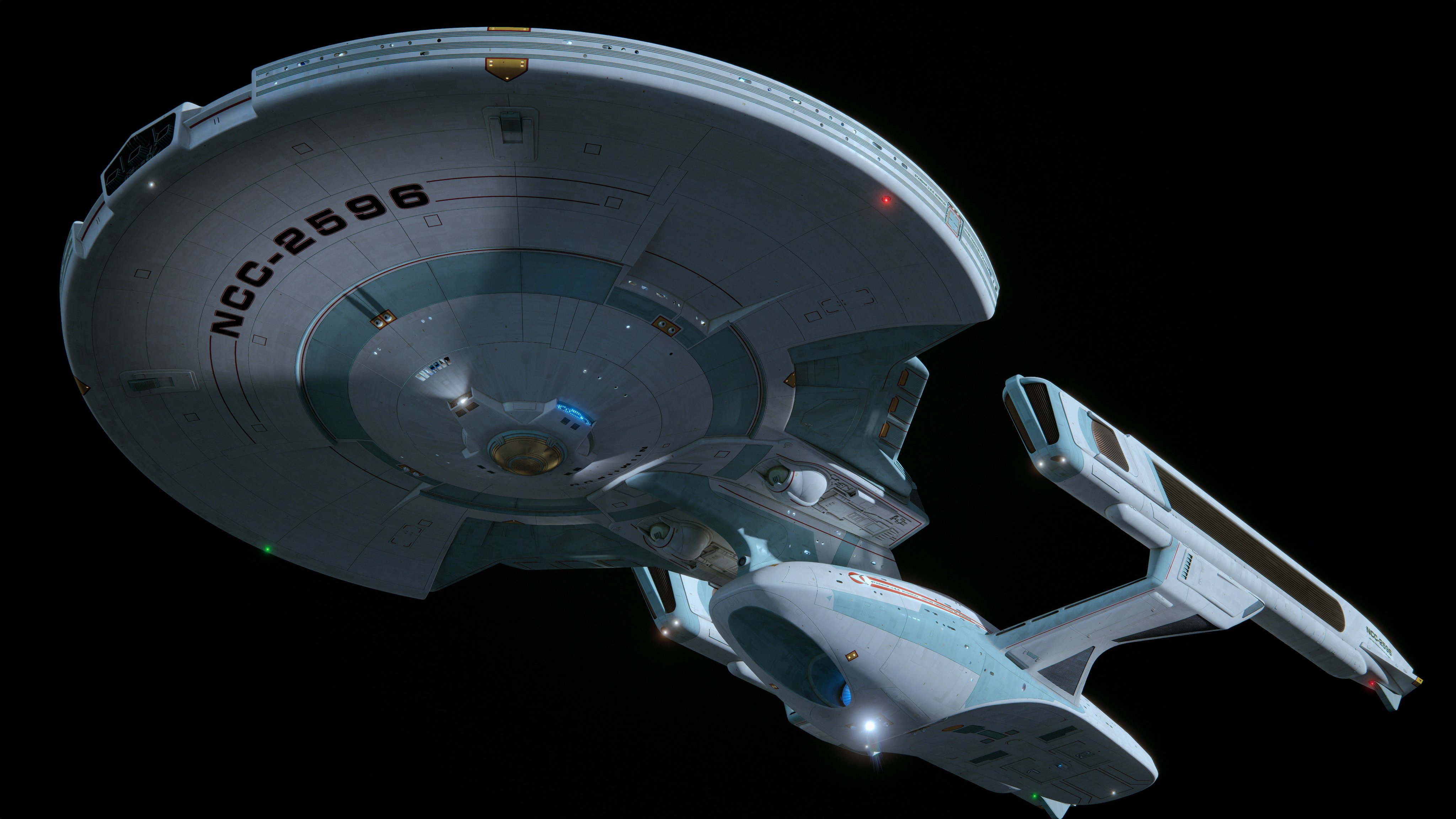 Star Trek Howie Day Shangri La Class Spaceship Science Fiction 4096x2304