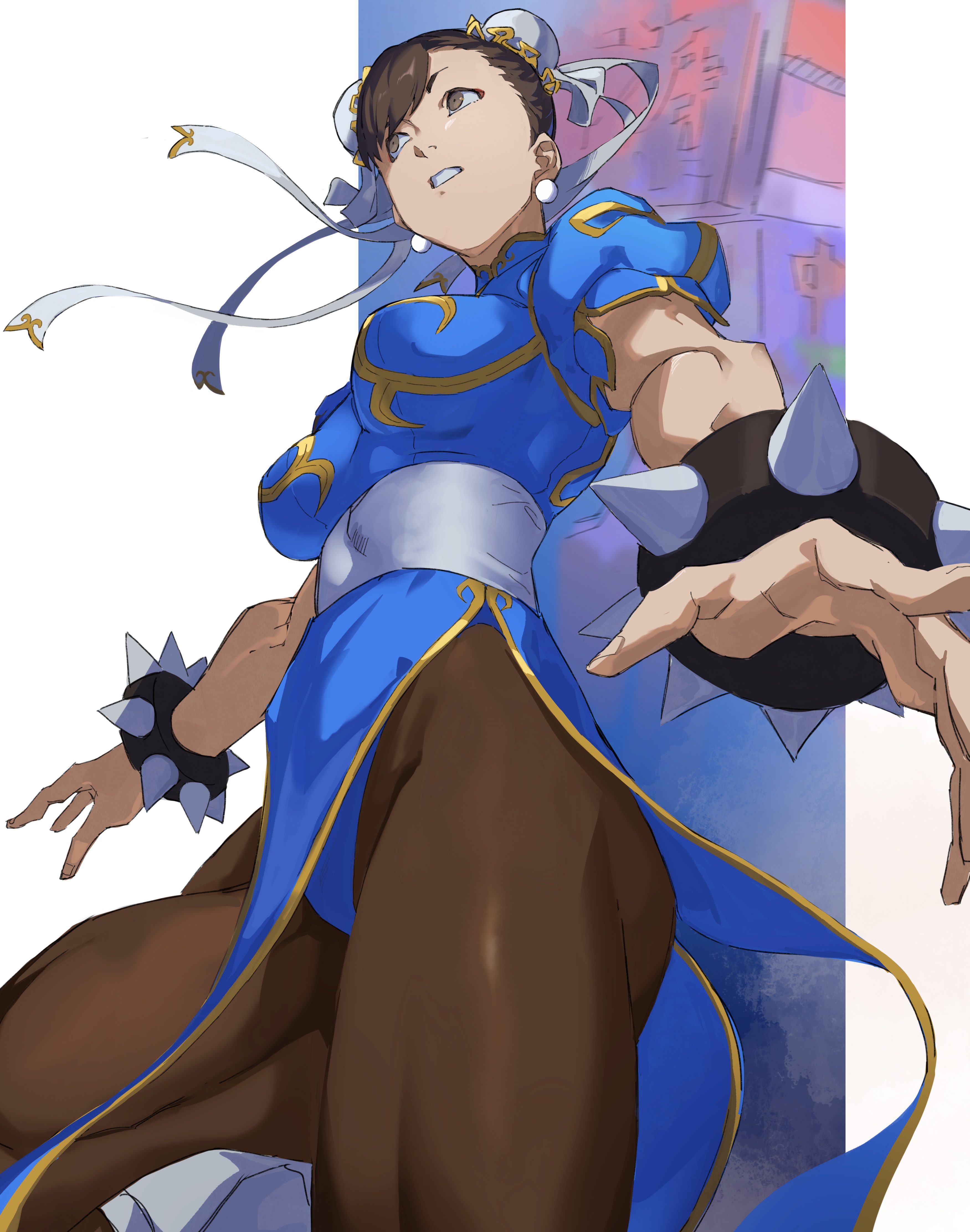 Anime Anime Girls Street Fighter Street Fighter Ii The World Warrior Chun Li Hairbun Brunette Solo A 3502x4448