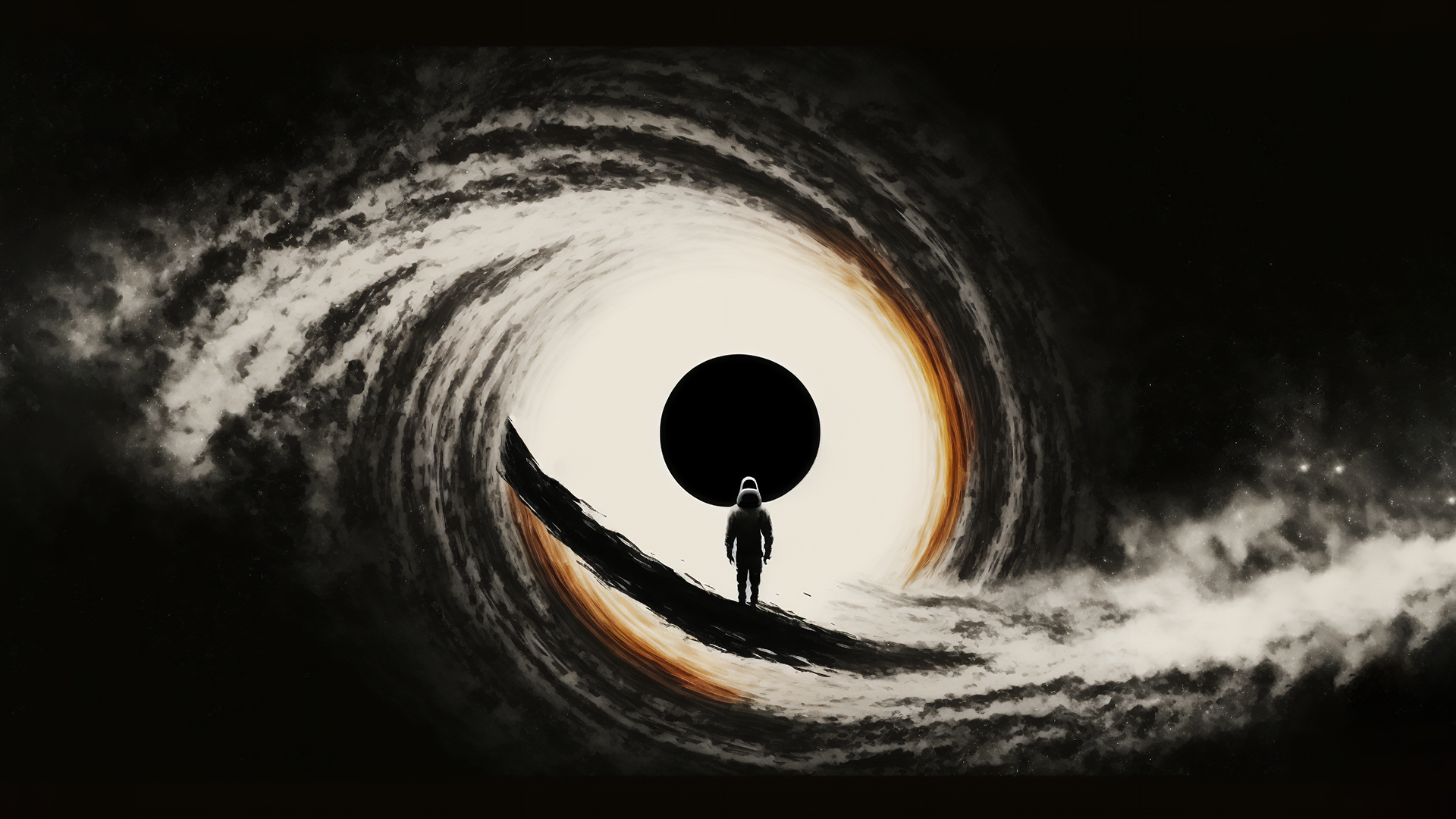 Ai Art Illustration Vortex Black Holes Space 1920x1080