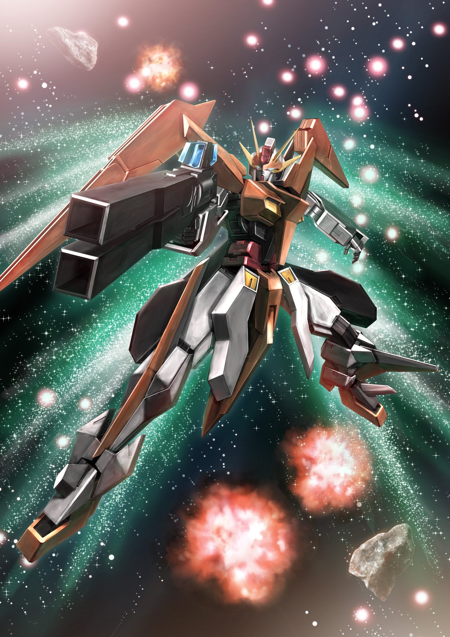 Arios Gundam Anime Mechs Gundam Super Robot Wars Mobile Suit Gundam 00 Artwork Digital Art Fan Art 1447x2047