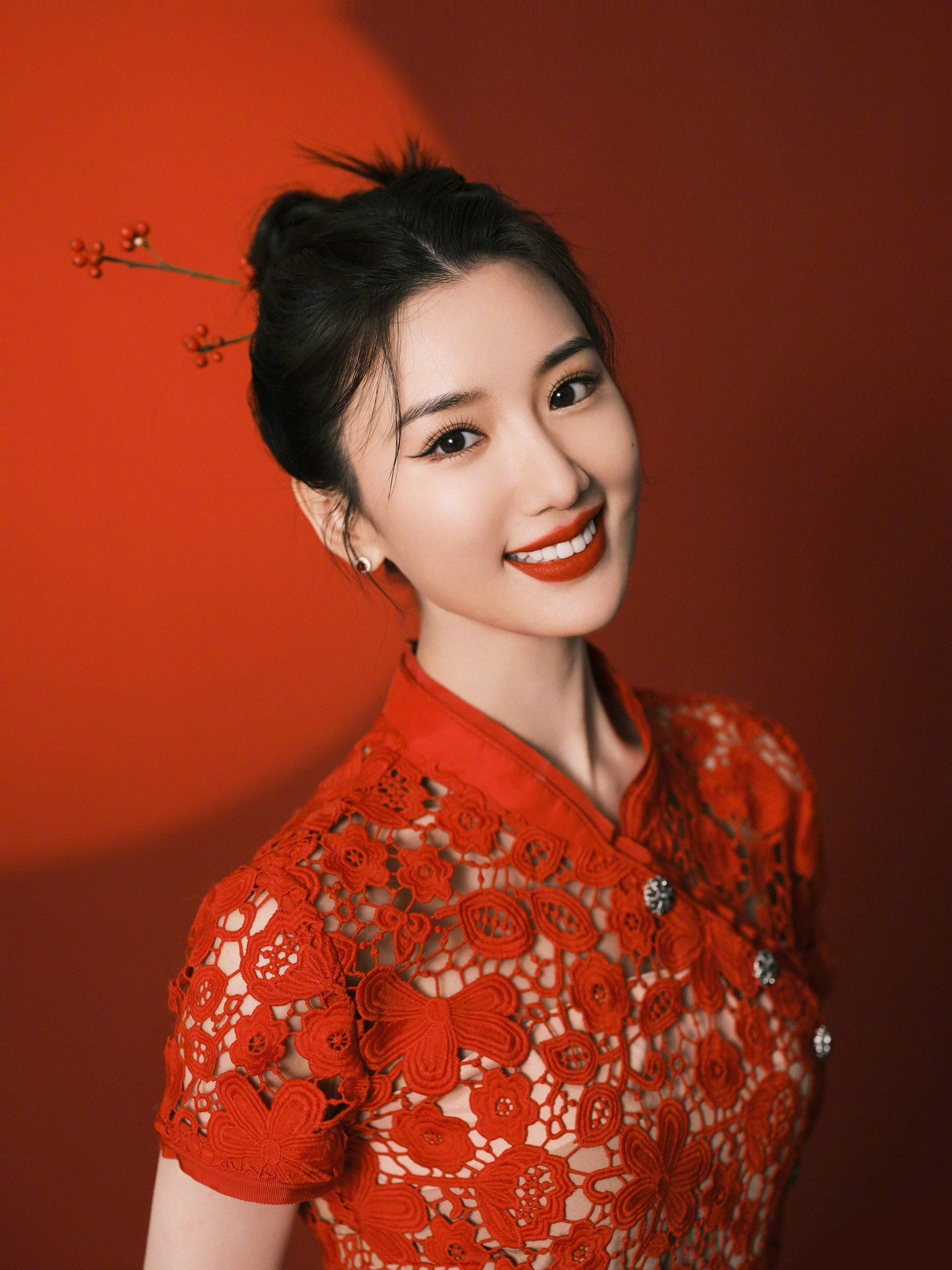 Asia Chinese Dress Women Star Academy Nature Simple Background Celebrity Mao Xiaotong Asian 1574x2100