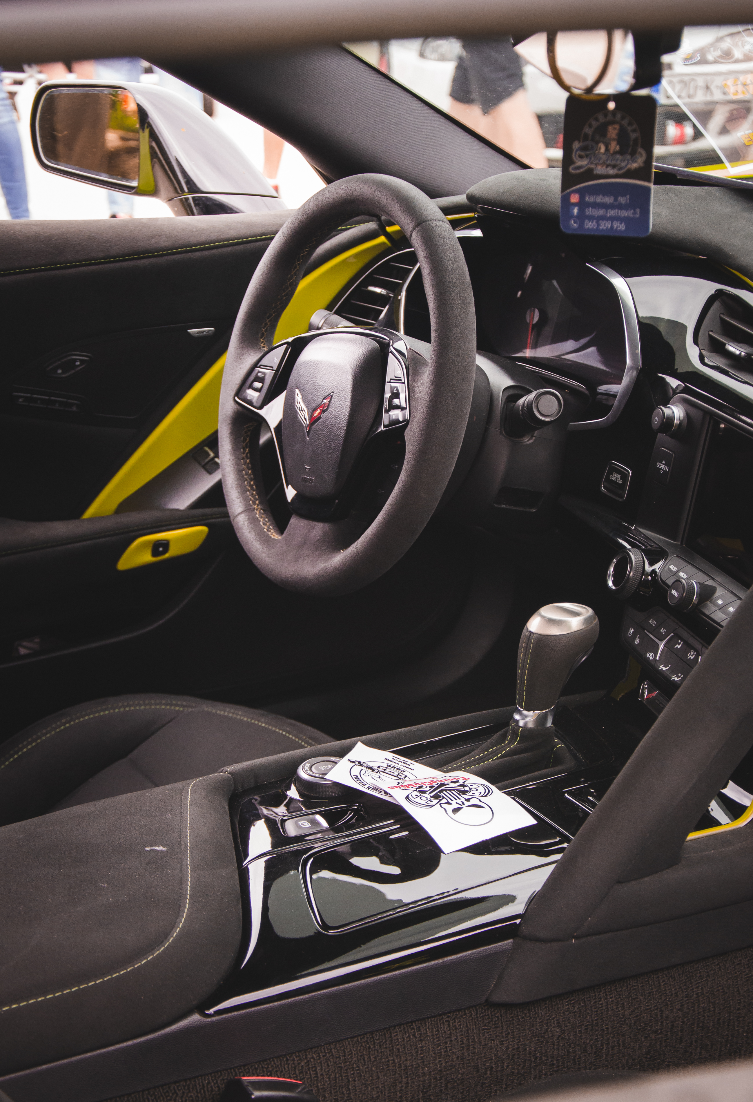 Car Vehicle Car Interior Corvette Steering Wheel Interior Portrait Display 2597x3800