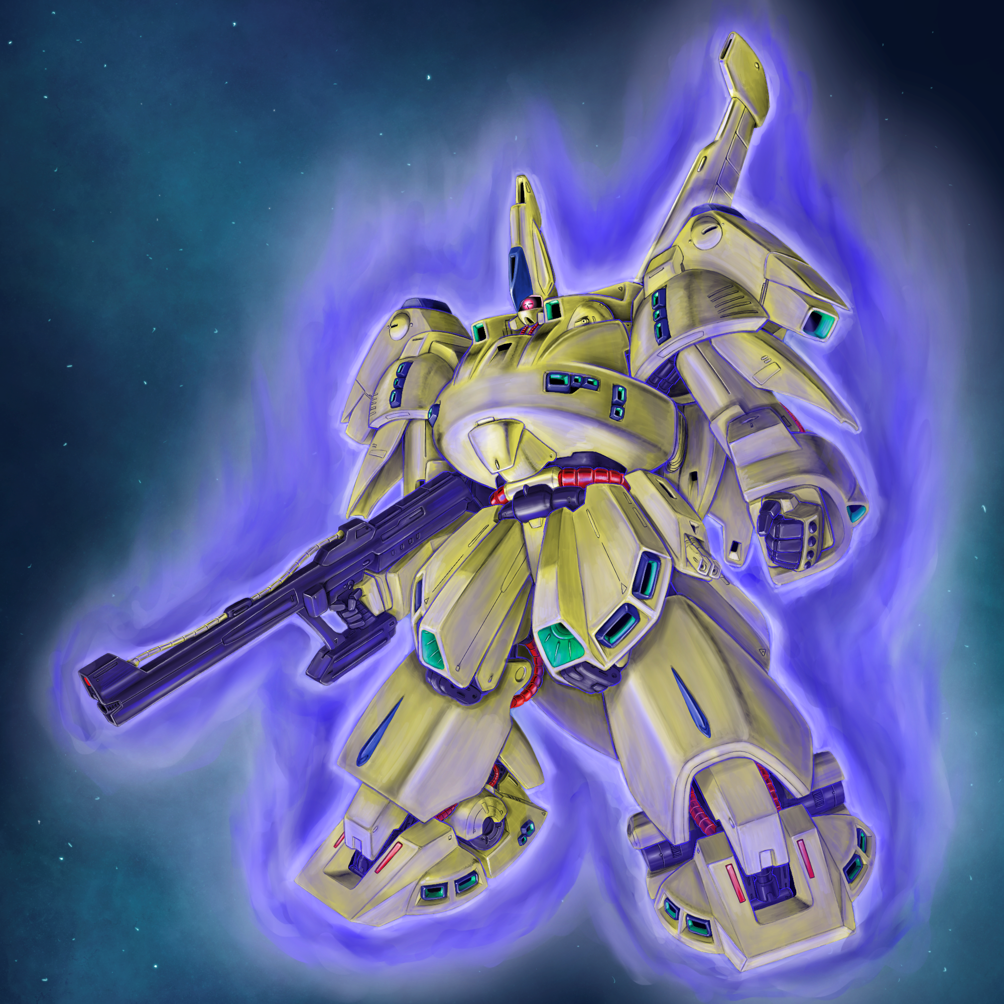 The O Mobile Suit Zeta Gundam Mobile Suit Anime Mechs Super Robot Taisen Artwork Digital Art Fan Art 2000x2000