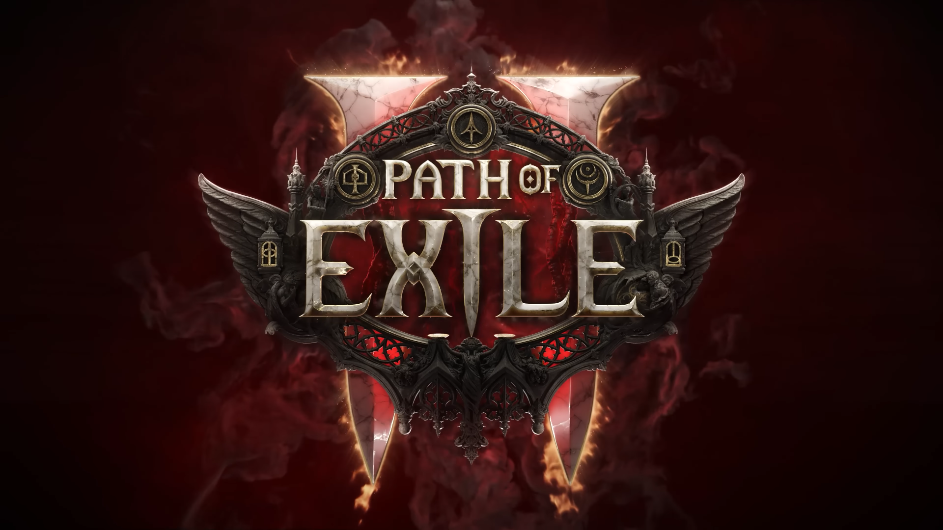 Path Of Exile Path Of Exile 2 Video Games Minimalism Simple Background Title Video Game Art 1920x1080