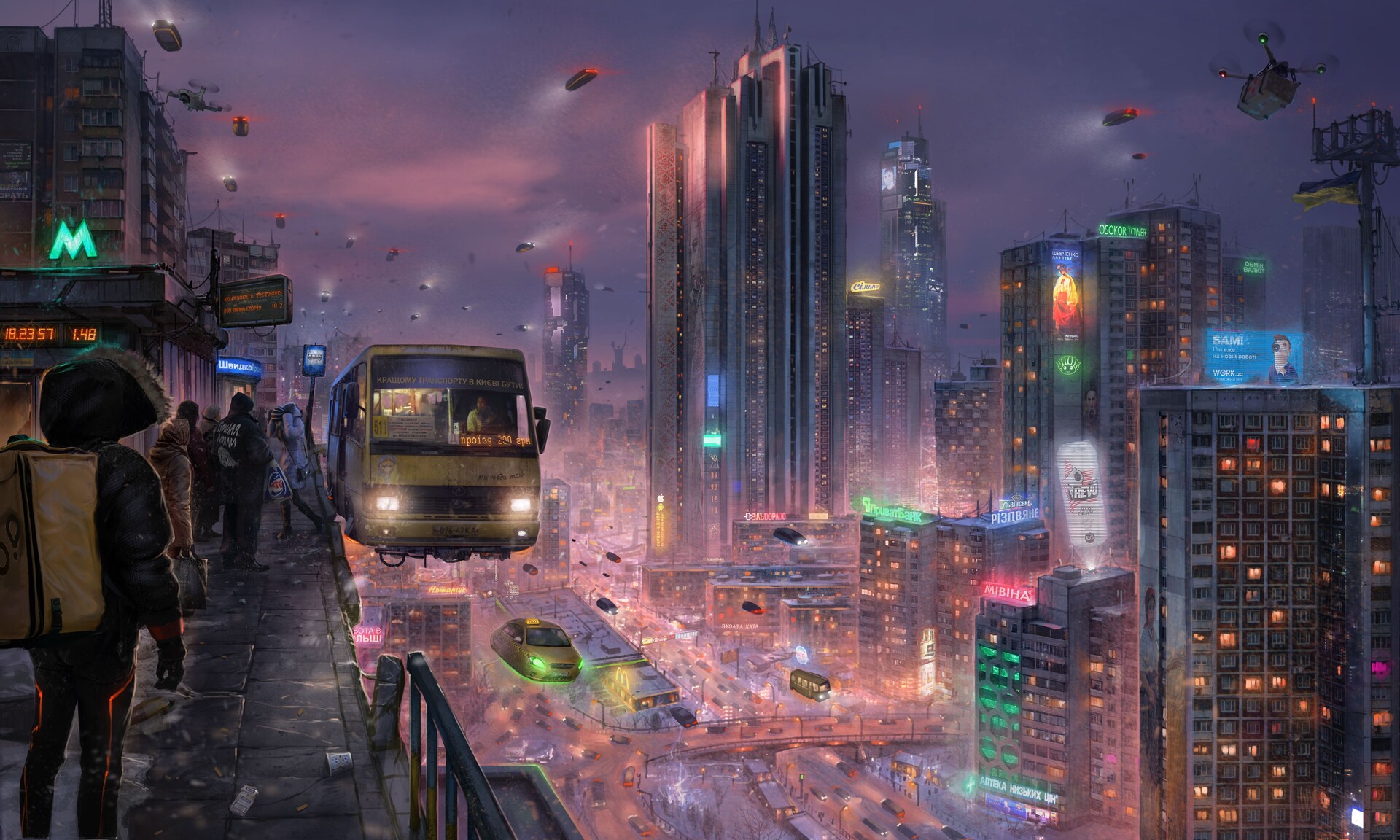 Sci Fi City 1920x1152