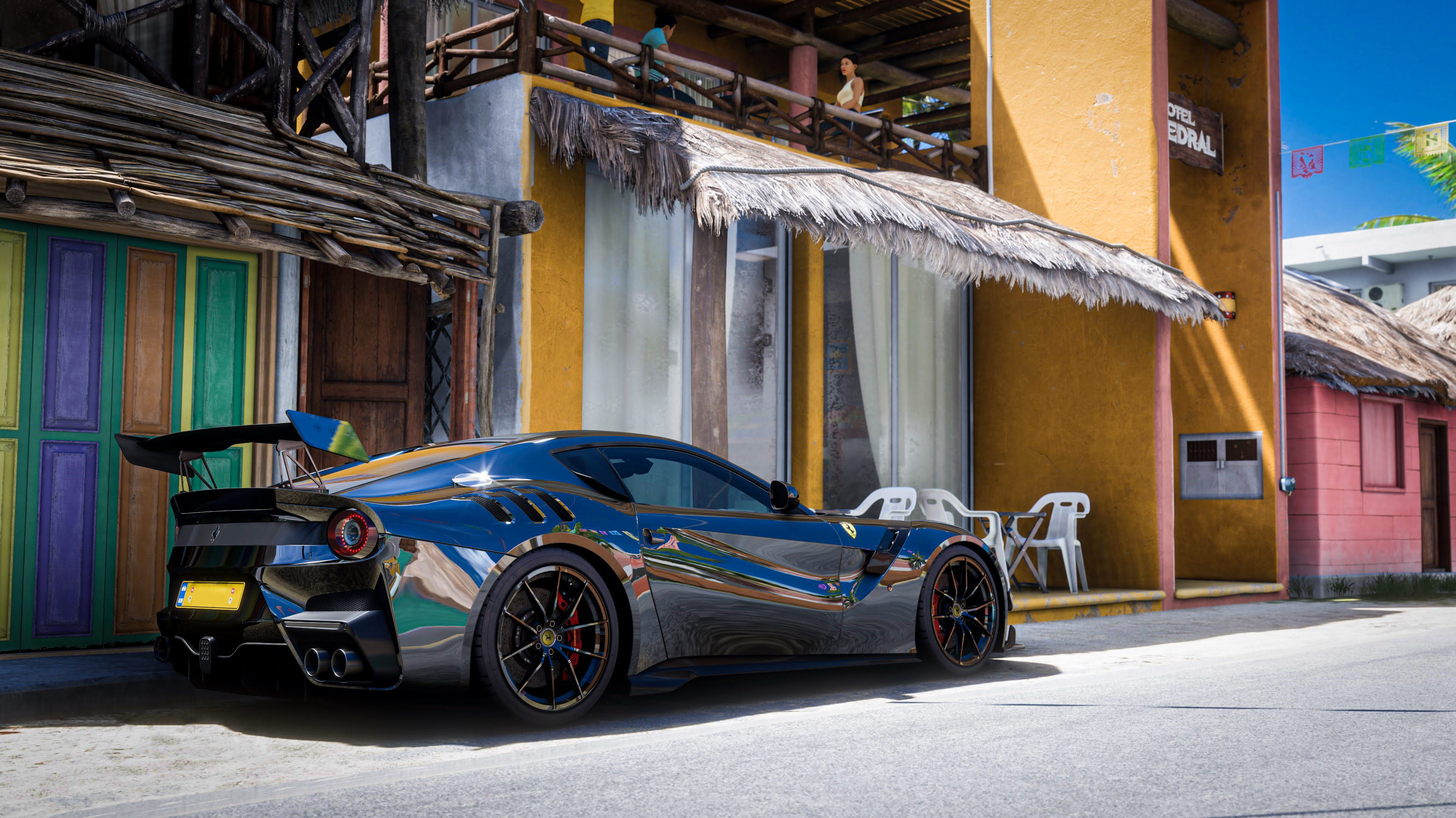 Forza Horizon 5 Car Racing Ferrari Mexico Video Games 3840x2160