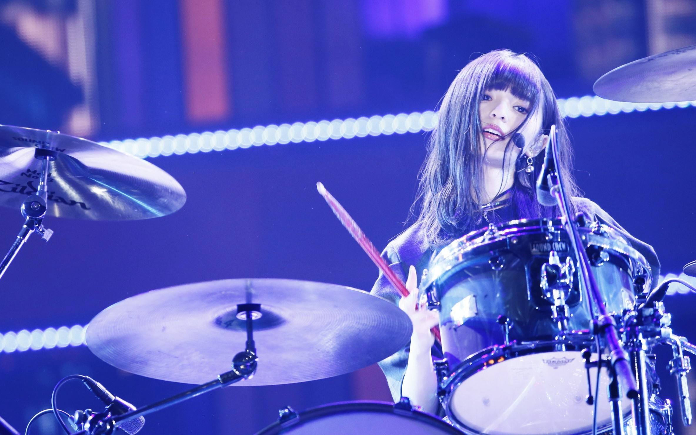 Drums Saito Asuka Japanese Women Asian Singer Drummer Women 2367x1479