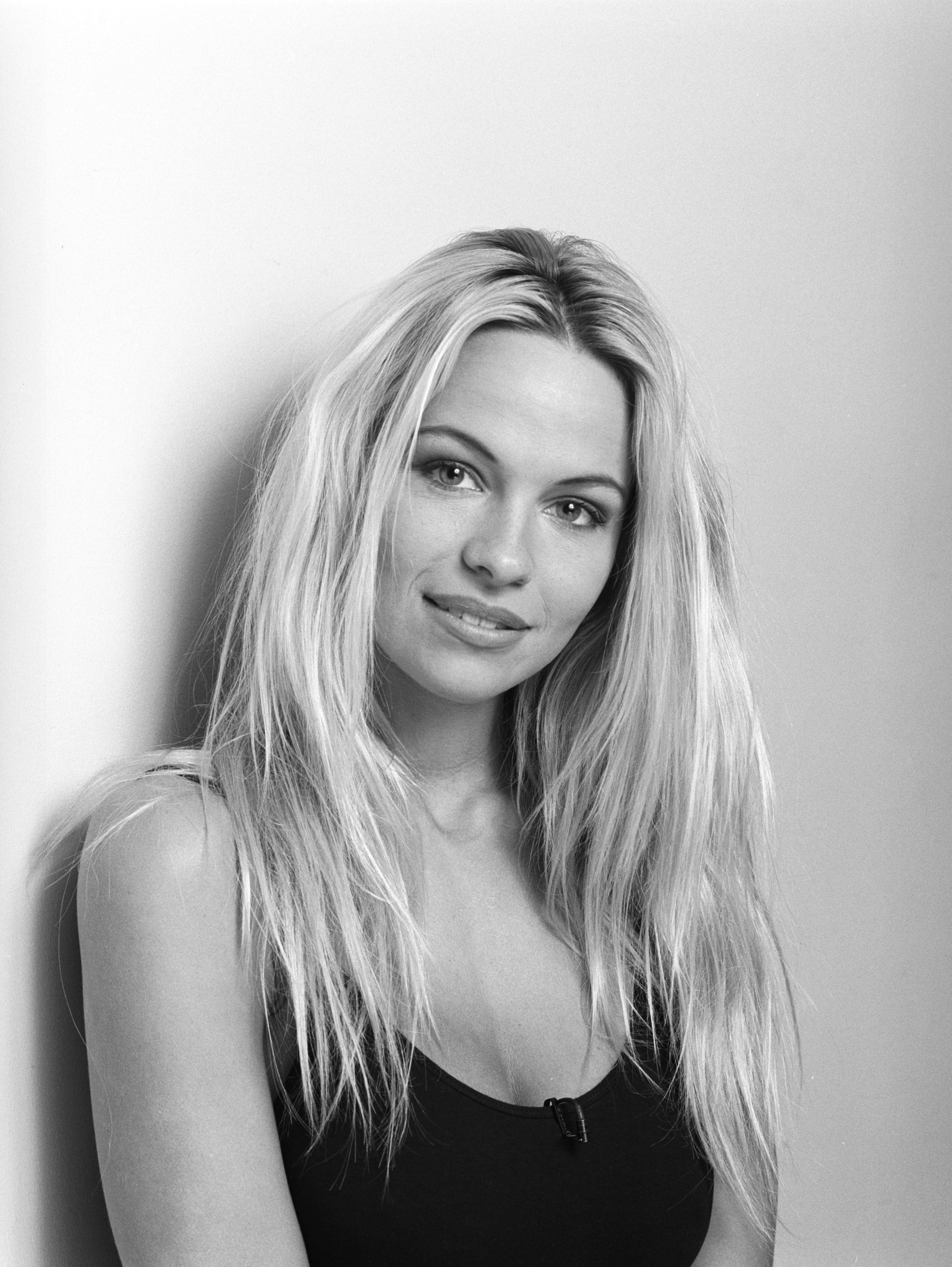 Pamela Anderson Actress Model Young Women Blonde Monochrome Women 4503x5989